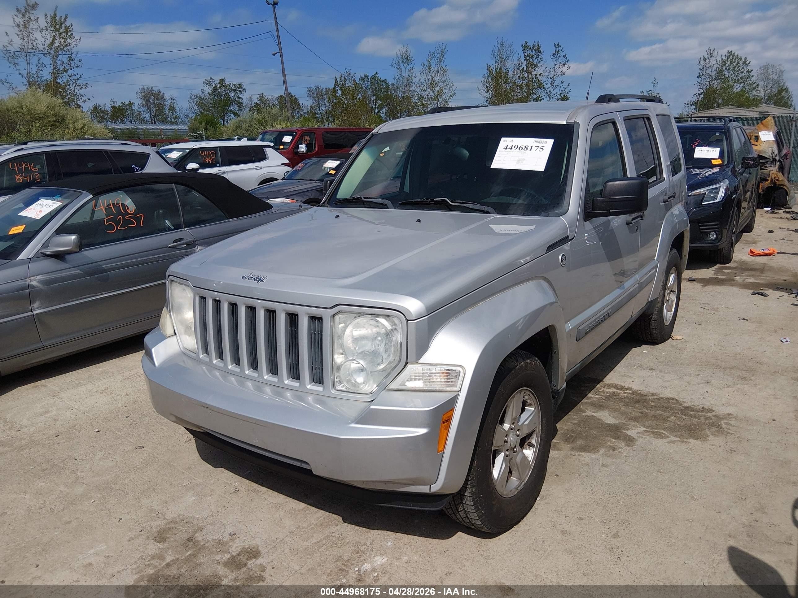 2011 Jeep Liberty Sport Silver vin: 1J4PN2GK7BW542256