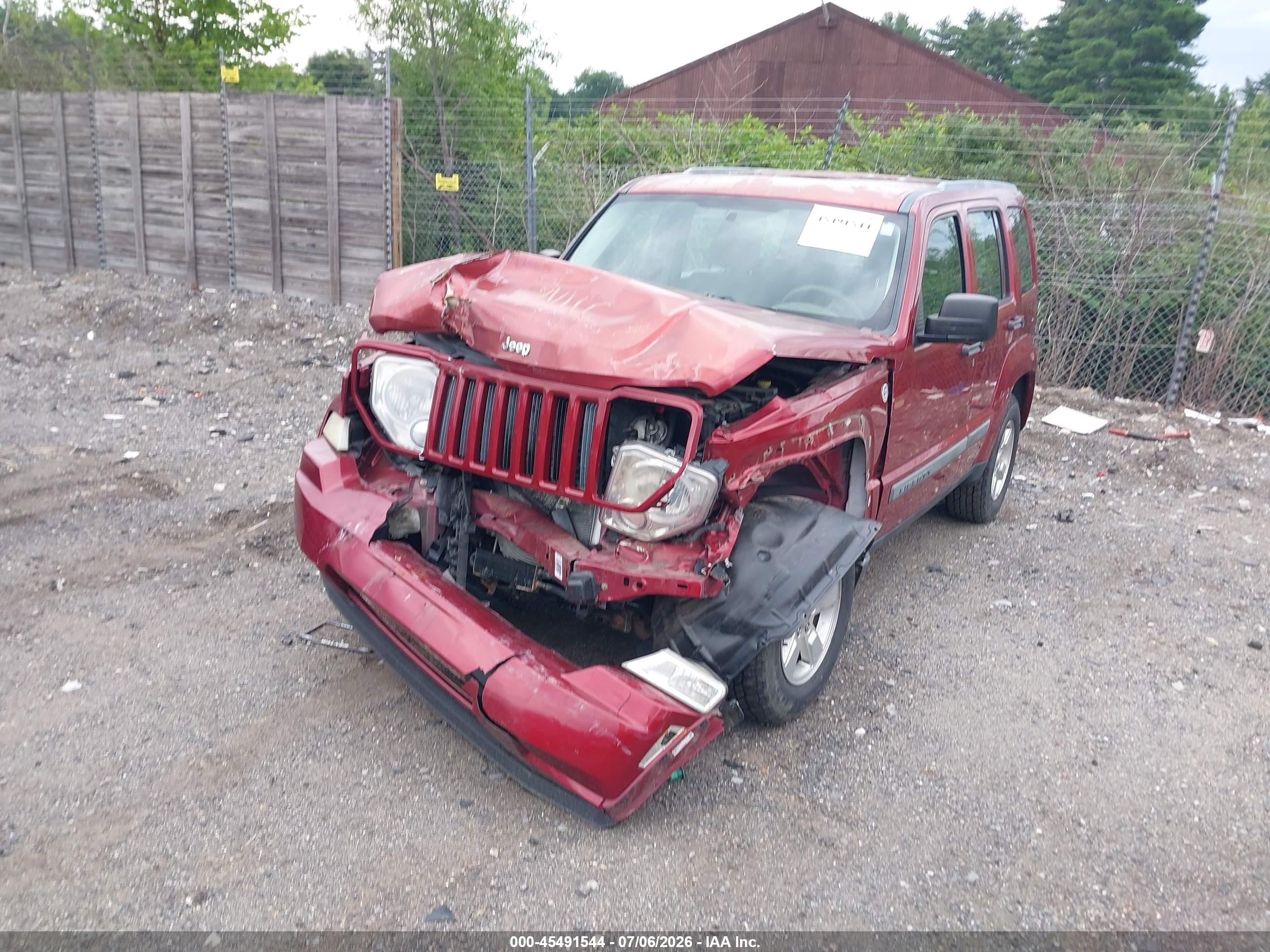 2011 Jeep Liberty Sport Red vin: 1J4PN2GK7BW577153