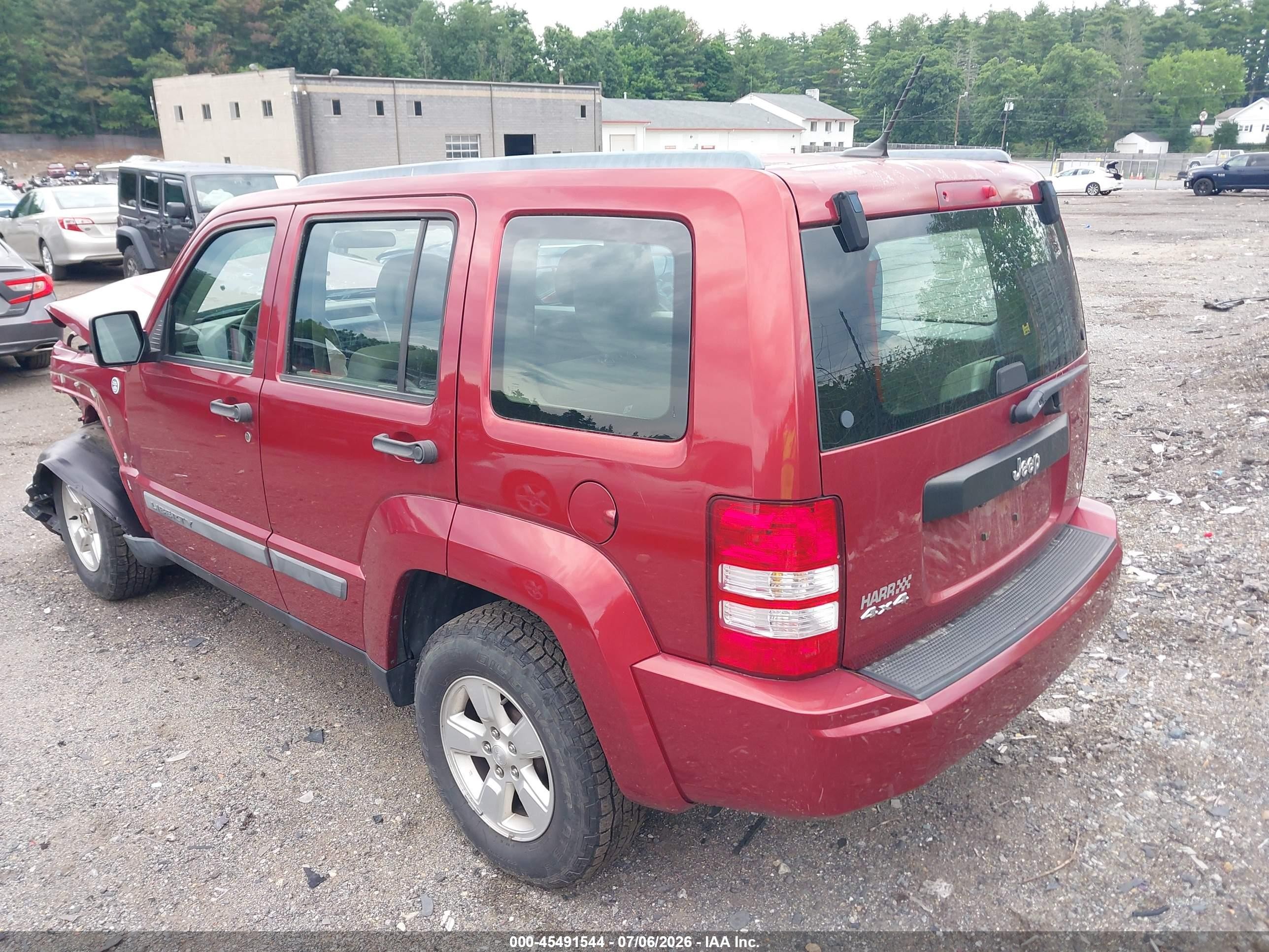2011 Jeep Liberty Sport Red vin: 1J4PN2GK7BW577153