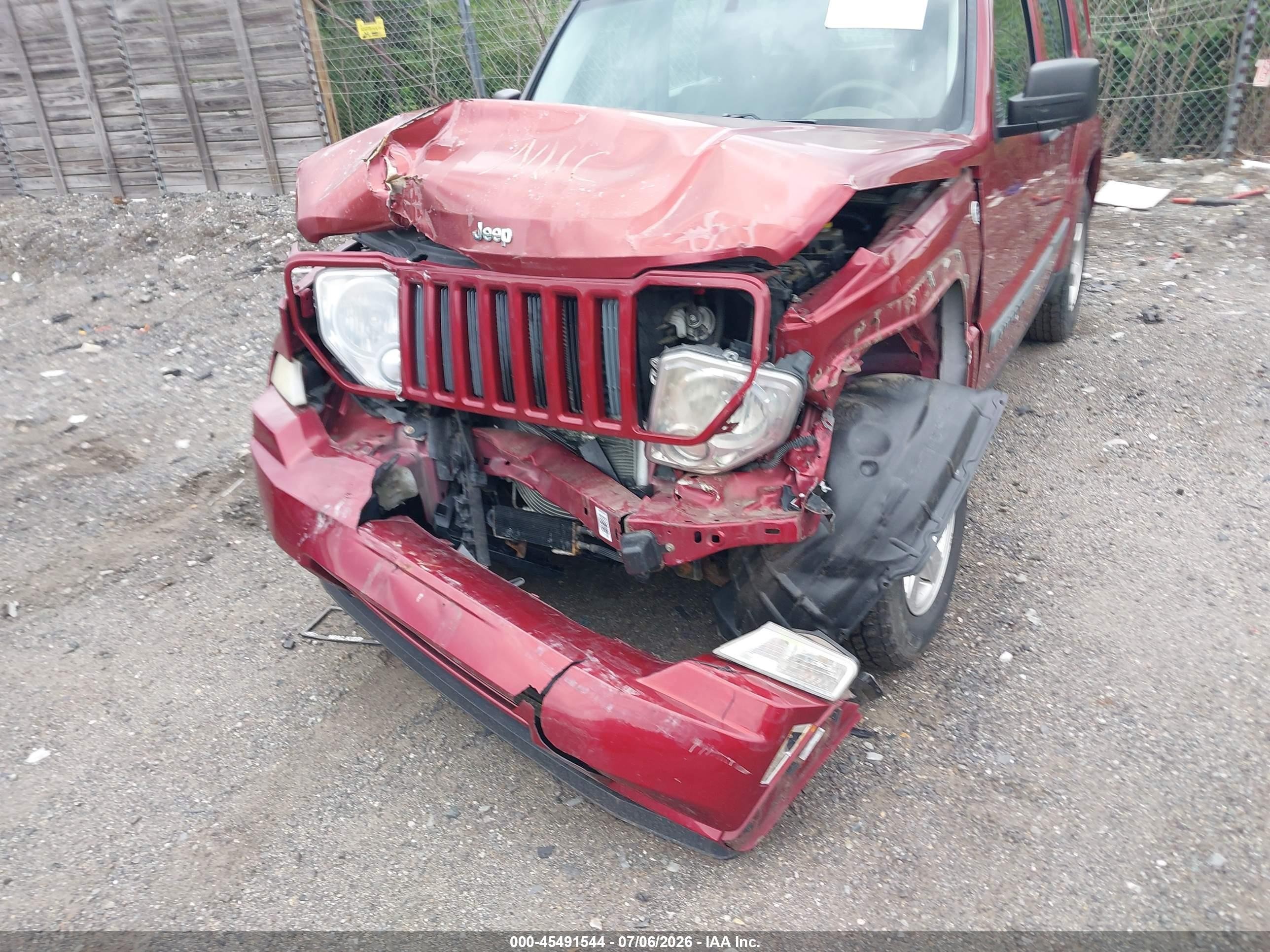 2011 Jeep Liberty Sport Red vin: 1J4PN2GK7BW577153