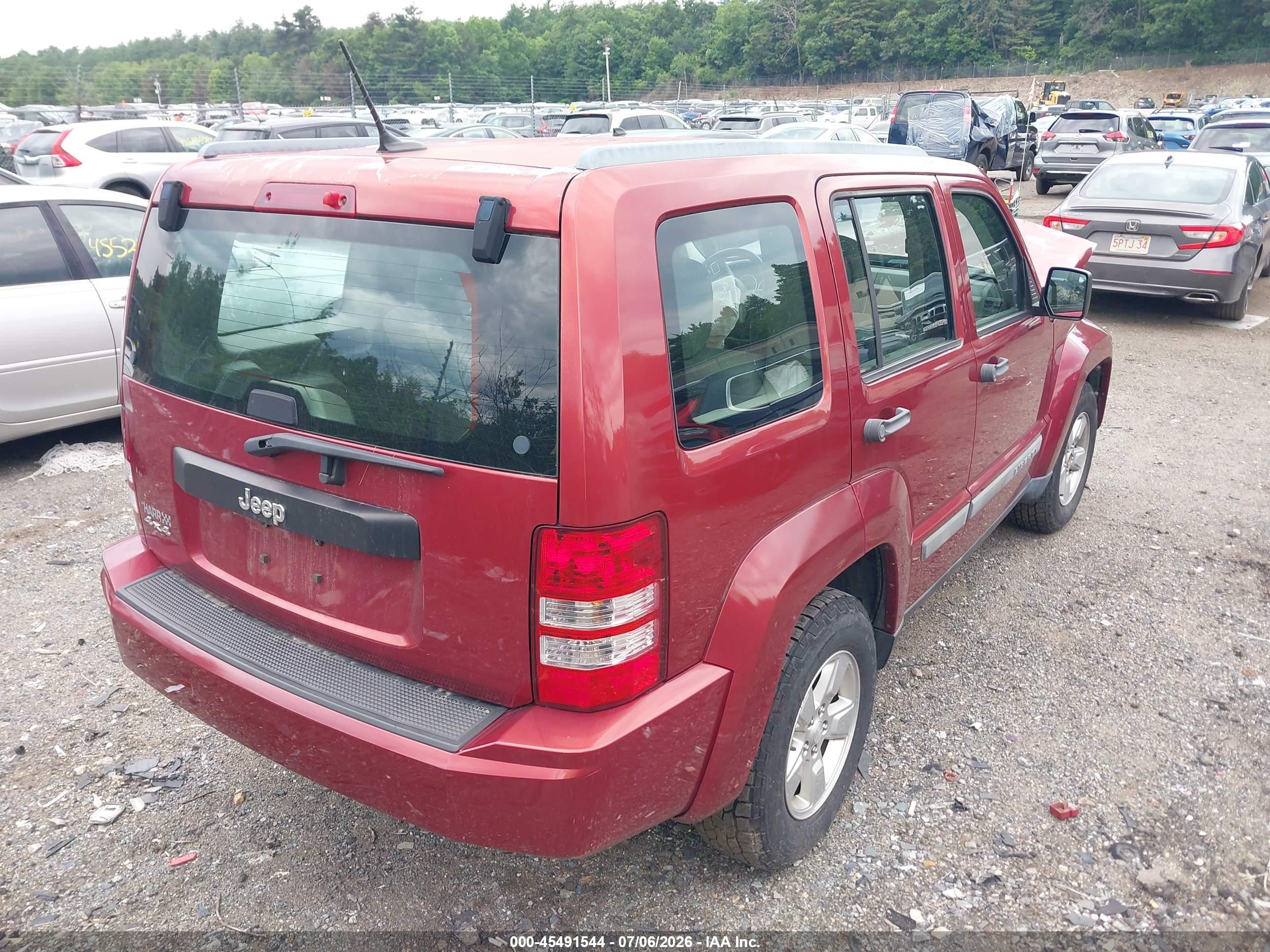 2011 Jeep Liberty Sport Red vin: 1J4PN2GK7BW577153