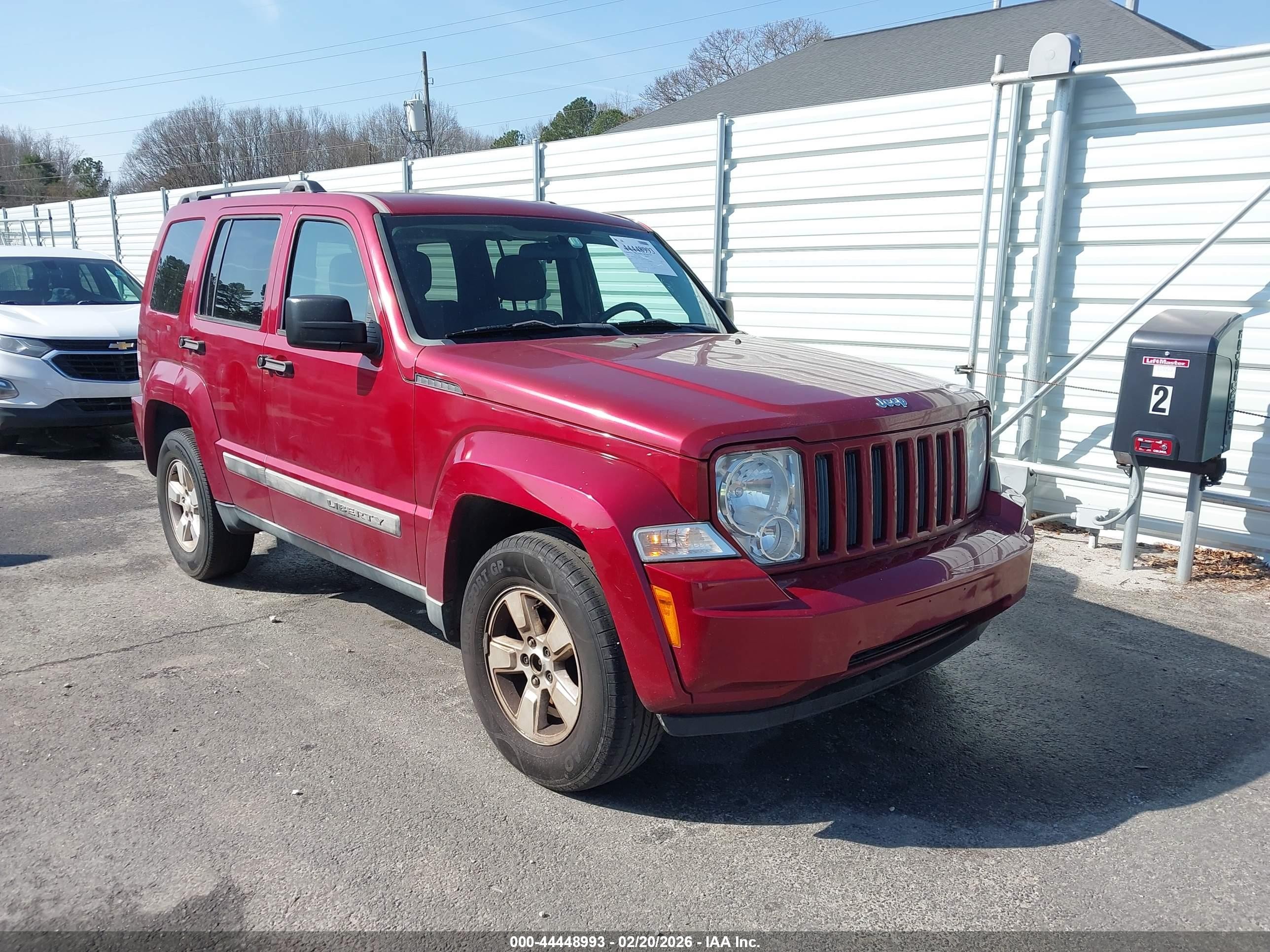 2011 Jeep Liberty Sport Red vin: 1J4PN2GK8BW523098