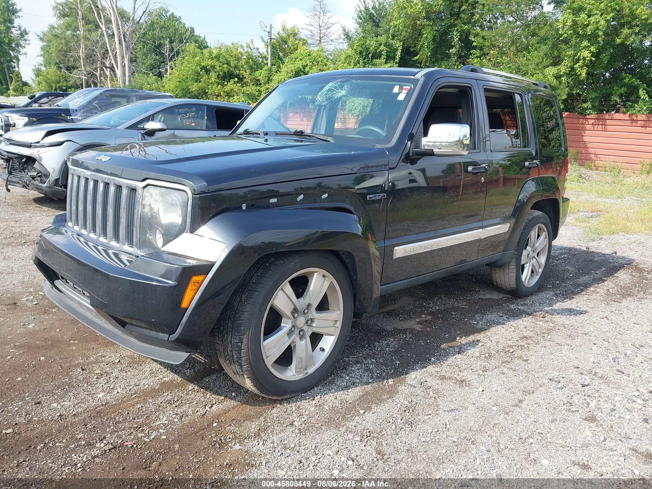 2011 Jeep Liberty Sport Черный vin: 1J4PN2GK8BW555842