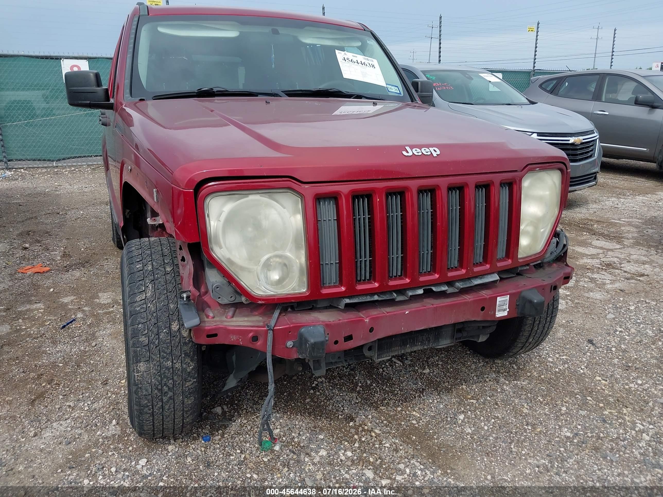 2011 Jeep Liberty Sport Red vin: 1J4PN2GK8BW577744