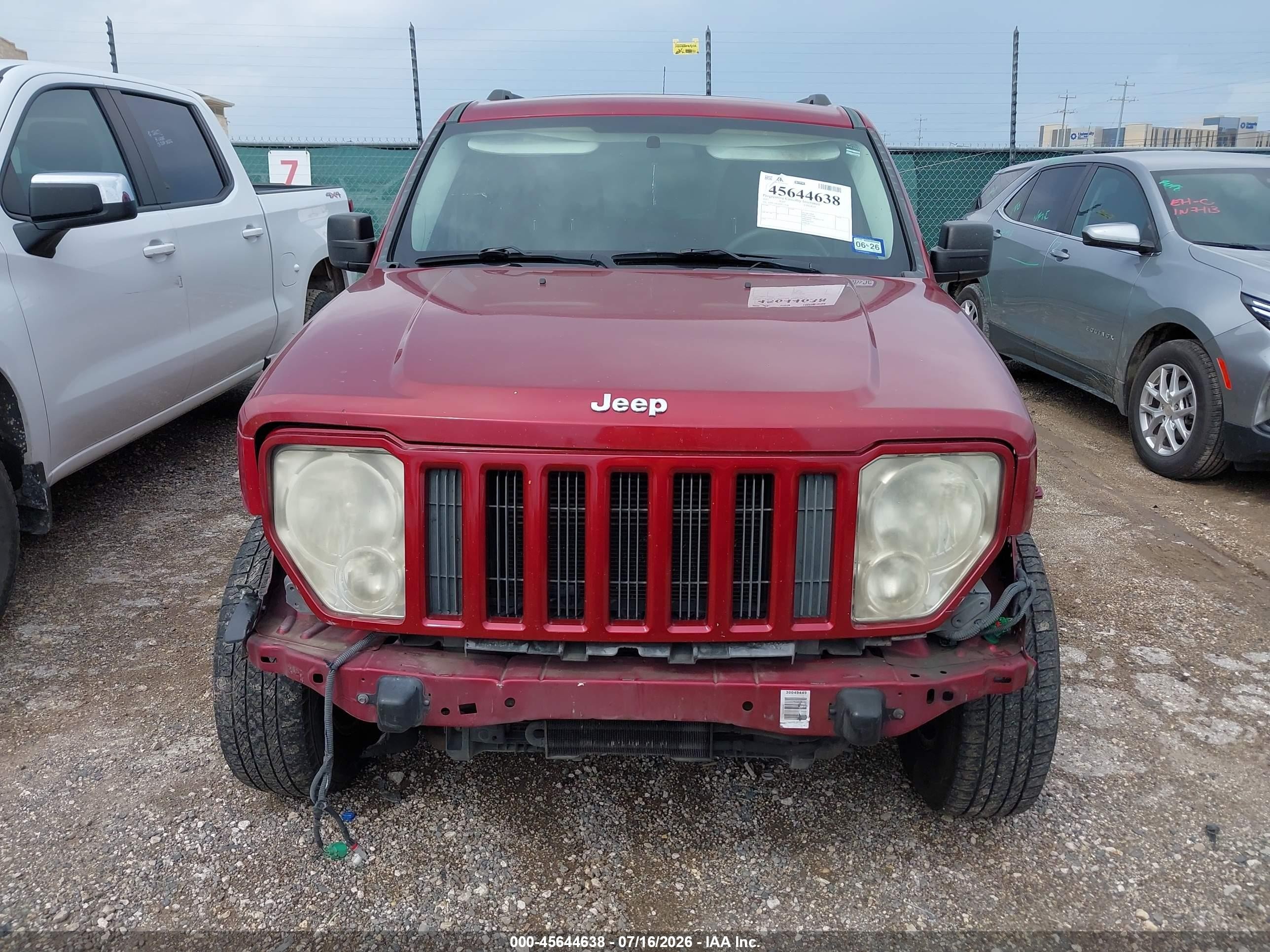 2011 Jeep Liberty Sport Red vin: 1J4PN2GK8BW577744