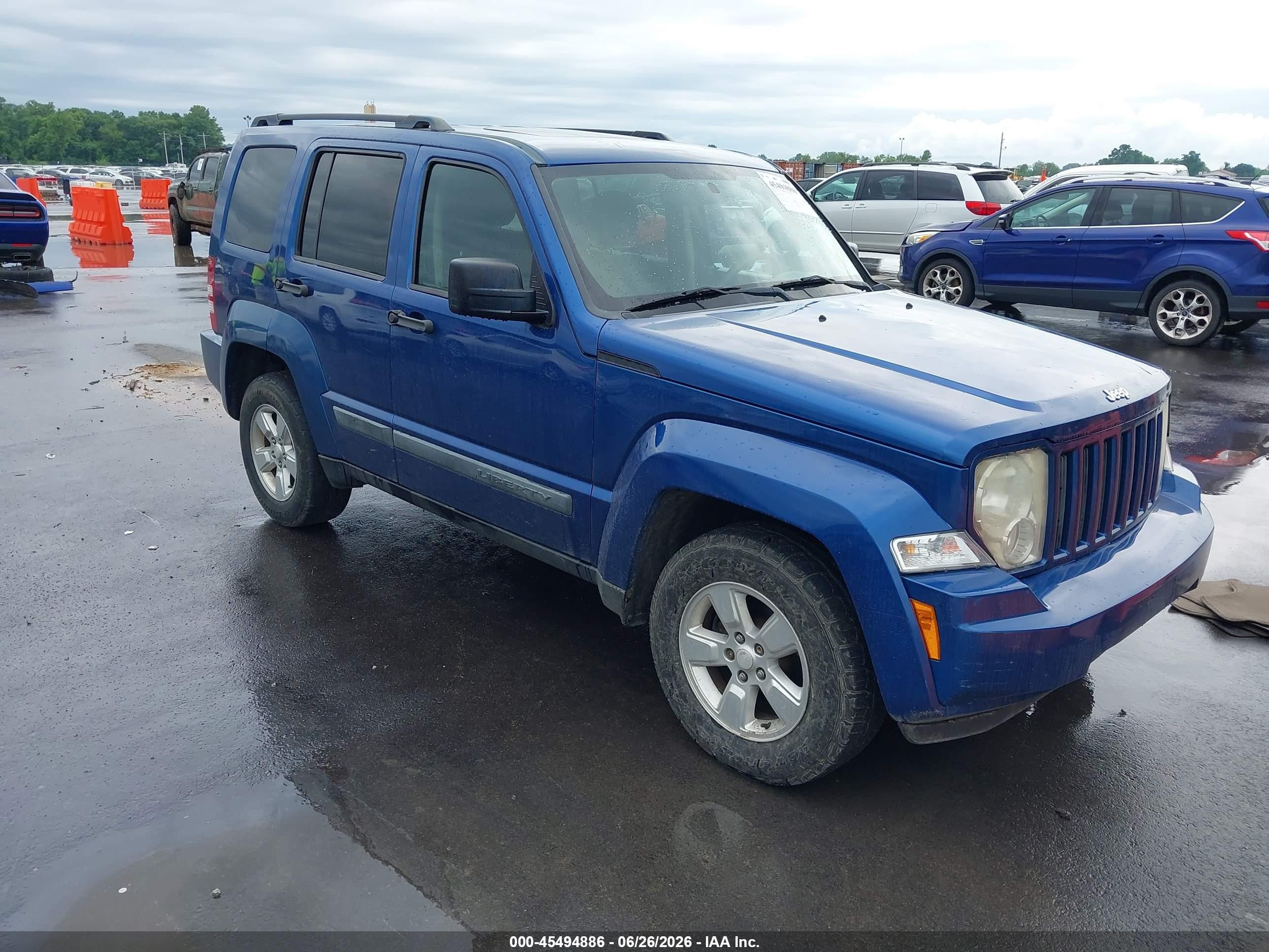 2010 Jeep Liberty Sport Blue vin: 1J4PN2GK9AW113375