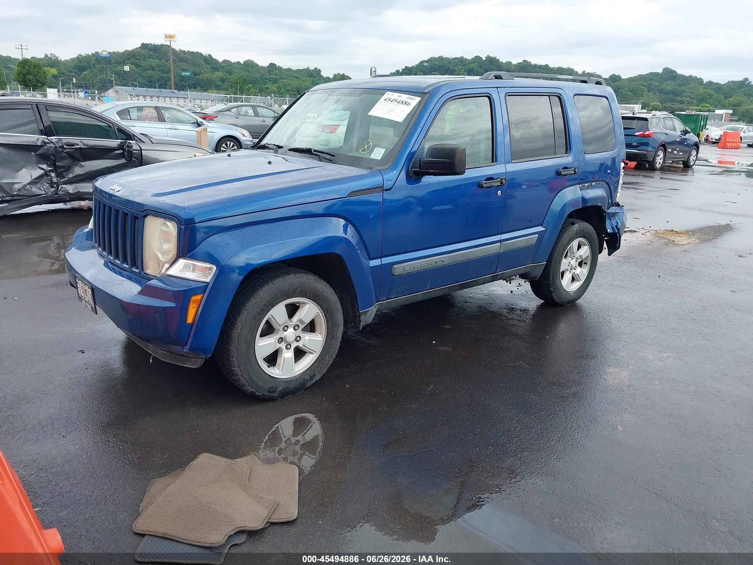 2010 Jeep Liberty Sport Blue vin: 1J4PN2GK9AW113375