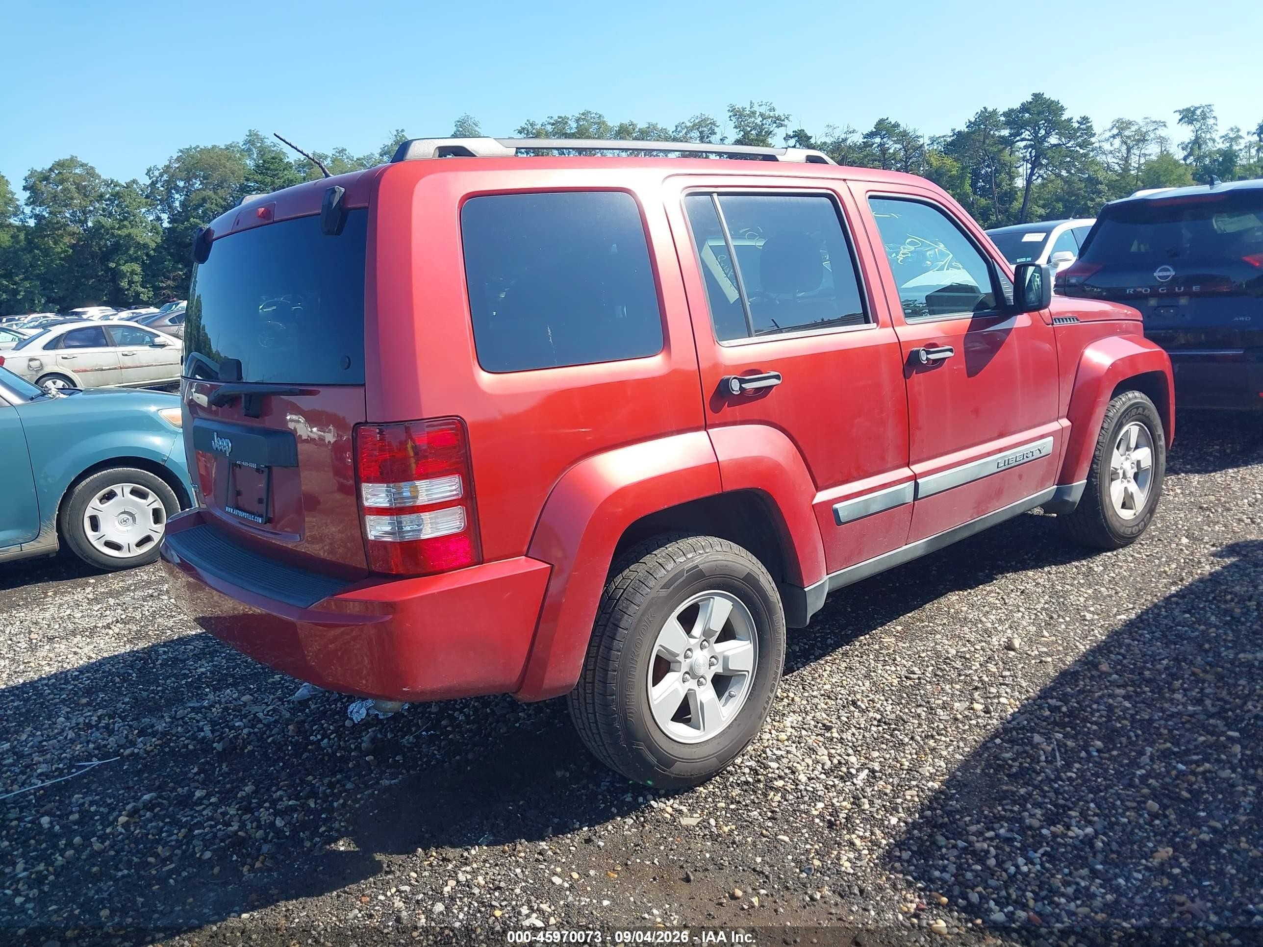 2010 Jeep Liberty Sport Red vin: 1J4PN2GK9AW118561