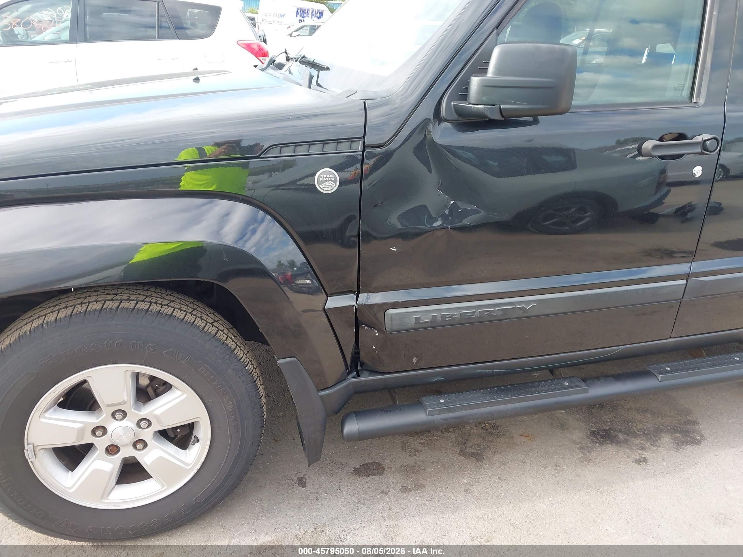 2010 Jeep Liberty Sport Black vin: 1J4PN2GK9AW172944