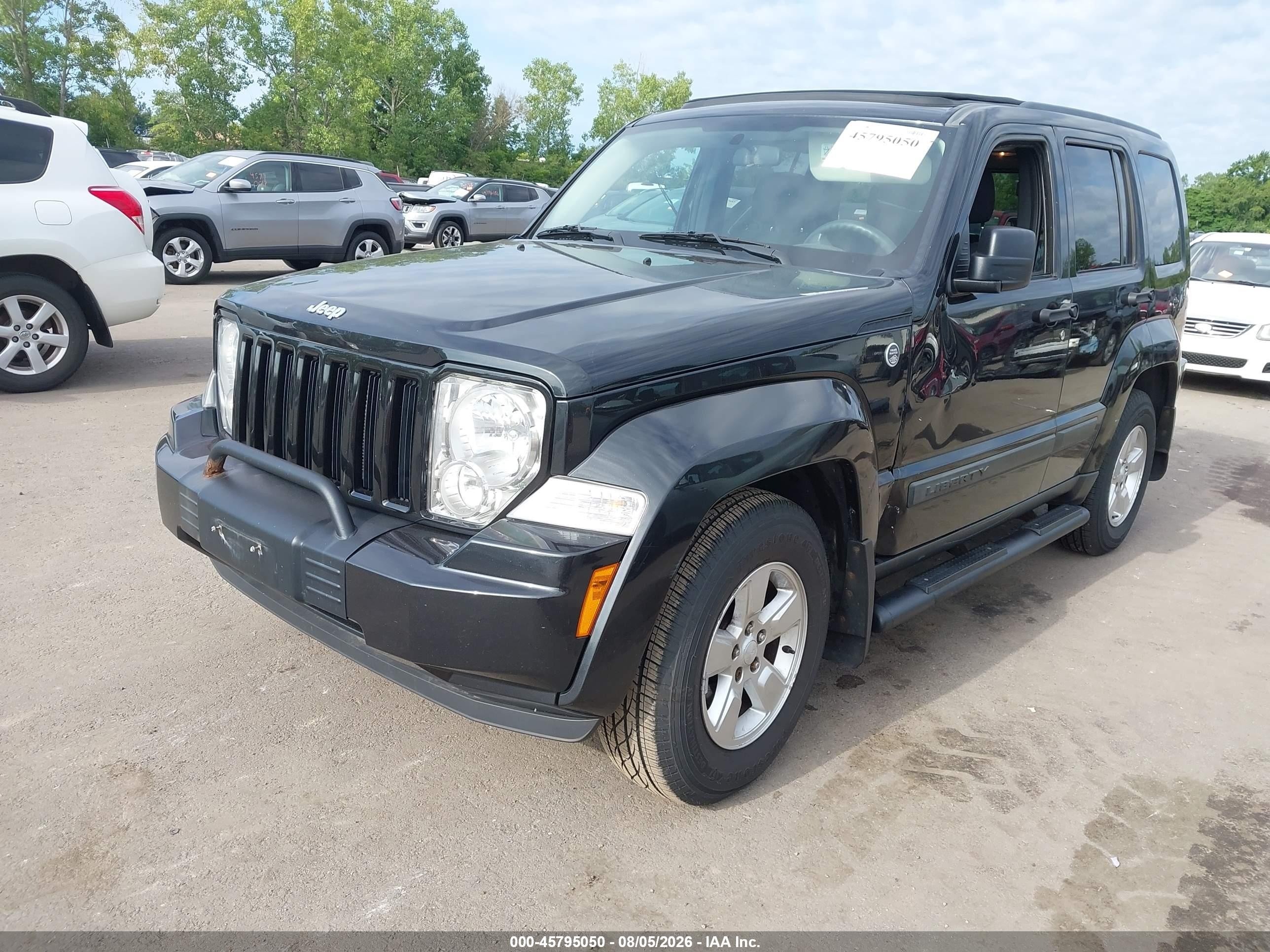2010 Jeep Liberty Sport Black vin: 1J4PN2GK9AW172944