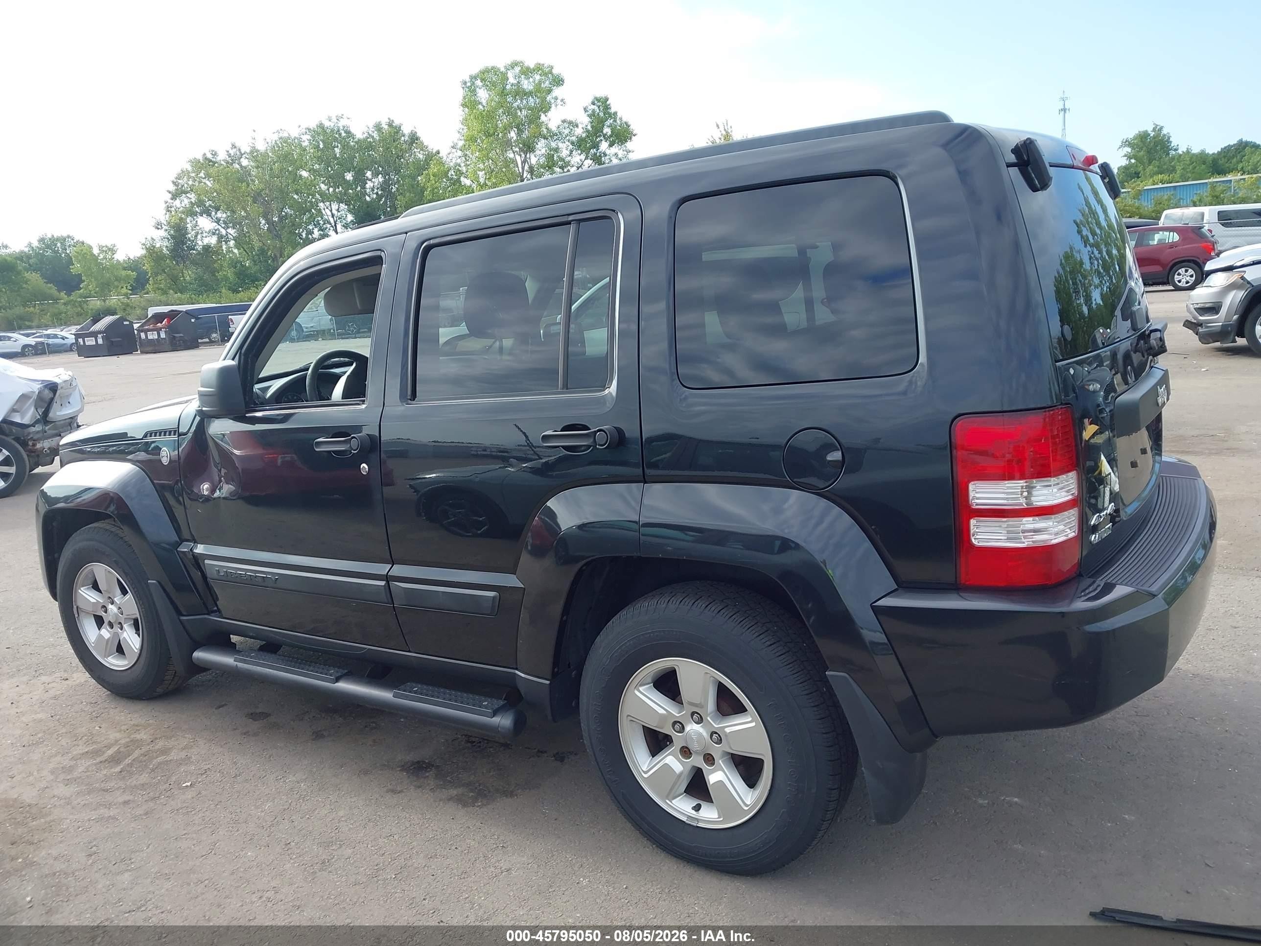 2010 Jeep Liberty Sport Black vin: 1J4PN2GK9AW172944