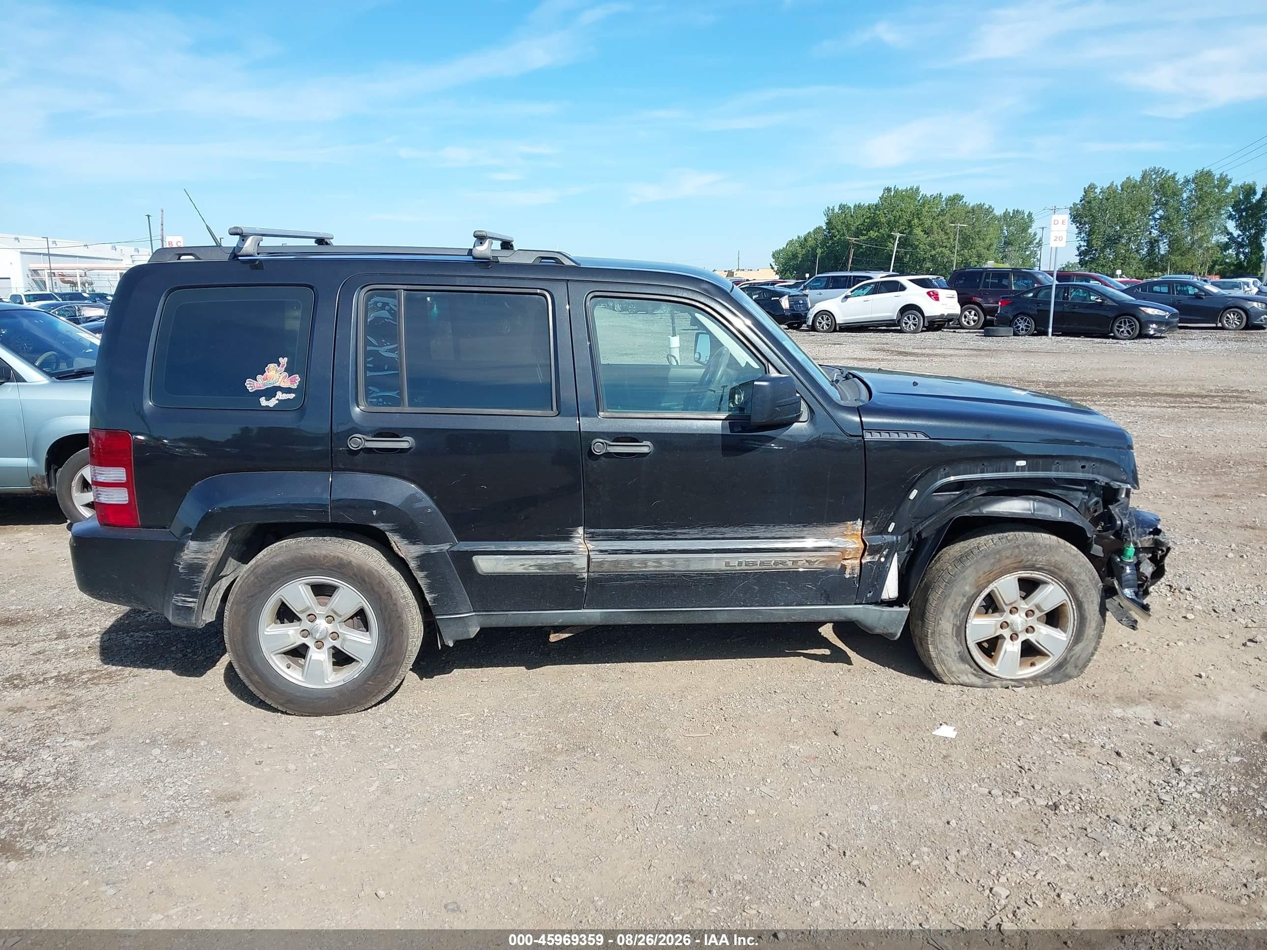 2011 Jeep Liberty Sport Черный vin: 1J4PN2GK9BW568874