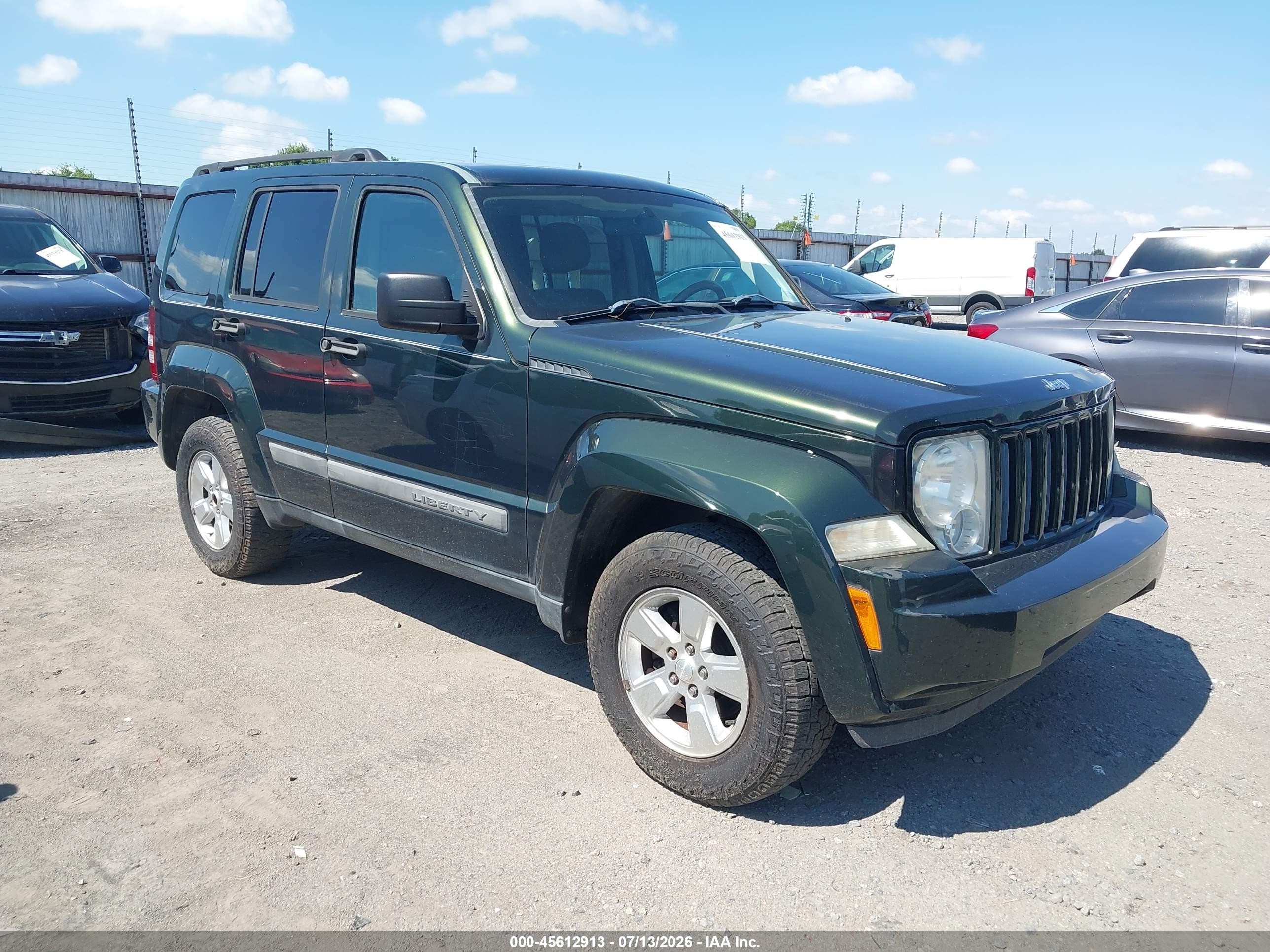 2011 Jeep Liberty Sport Green vin: 1J4PN2GK9BW585772