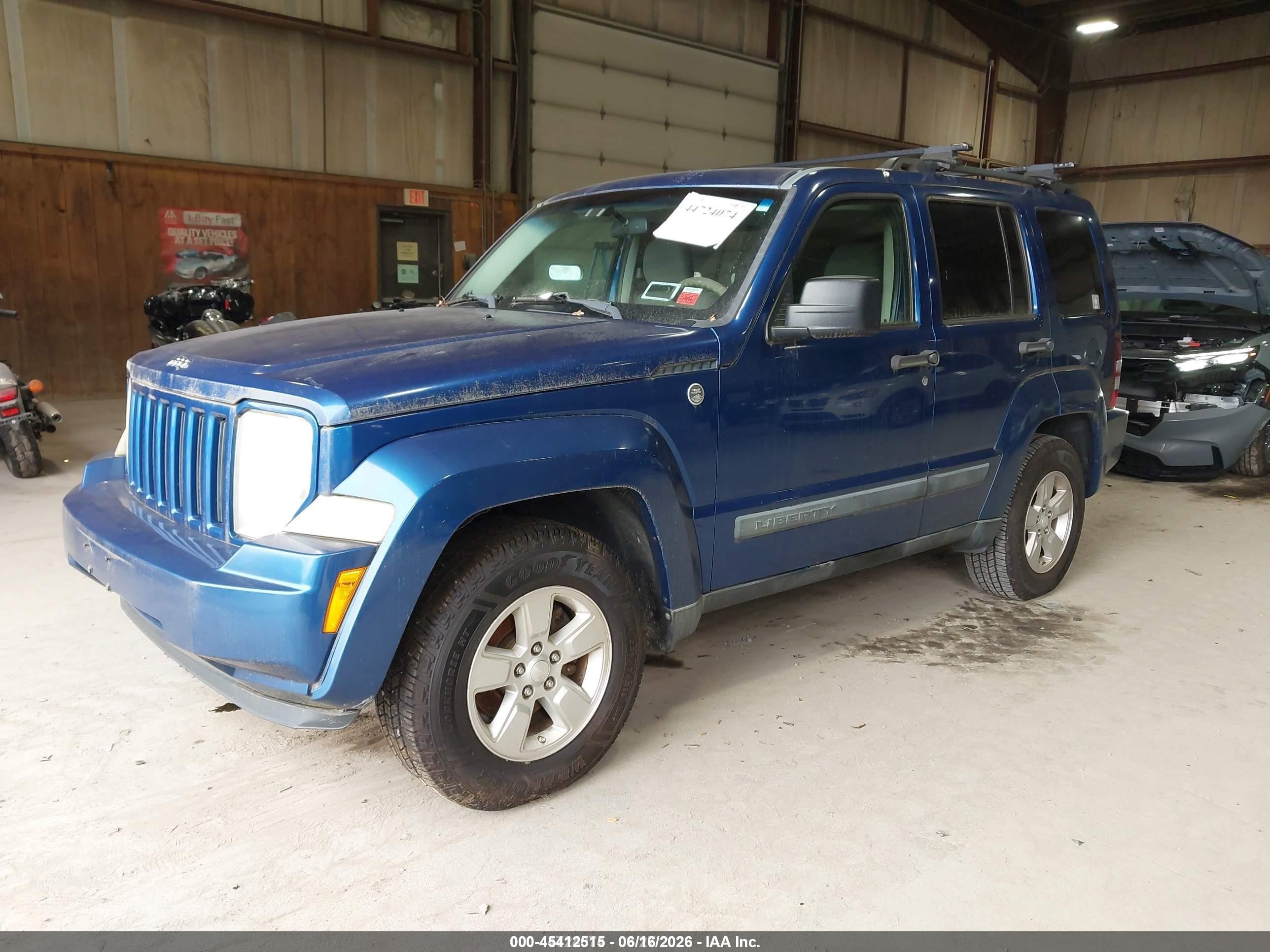 2010 Jeep Liberty Sport Blue vin: 1J4PN2GKXAW115362