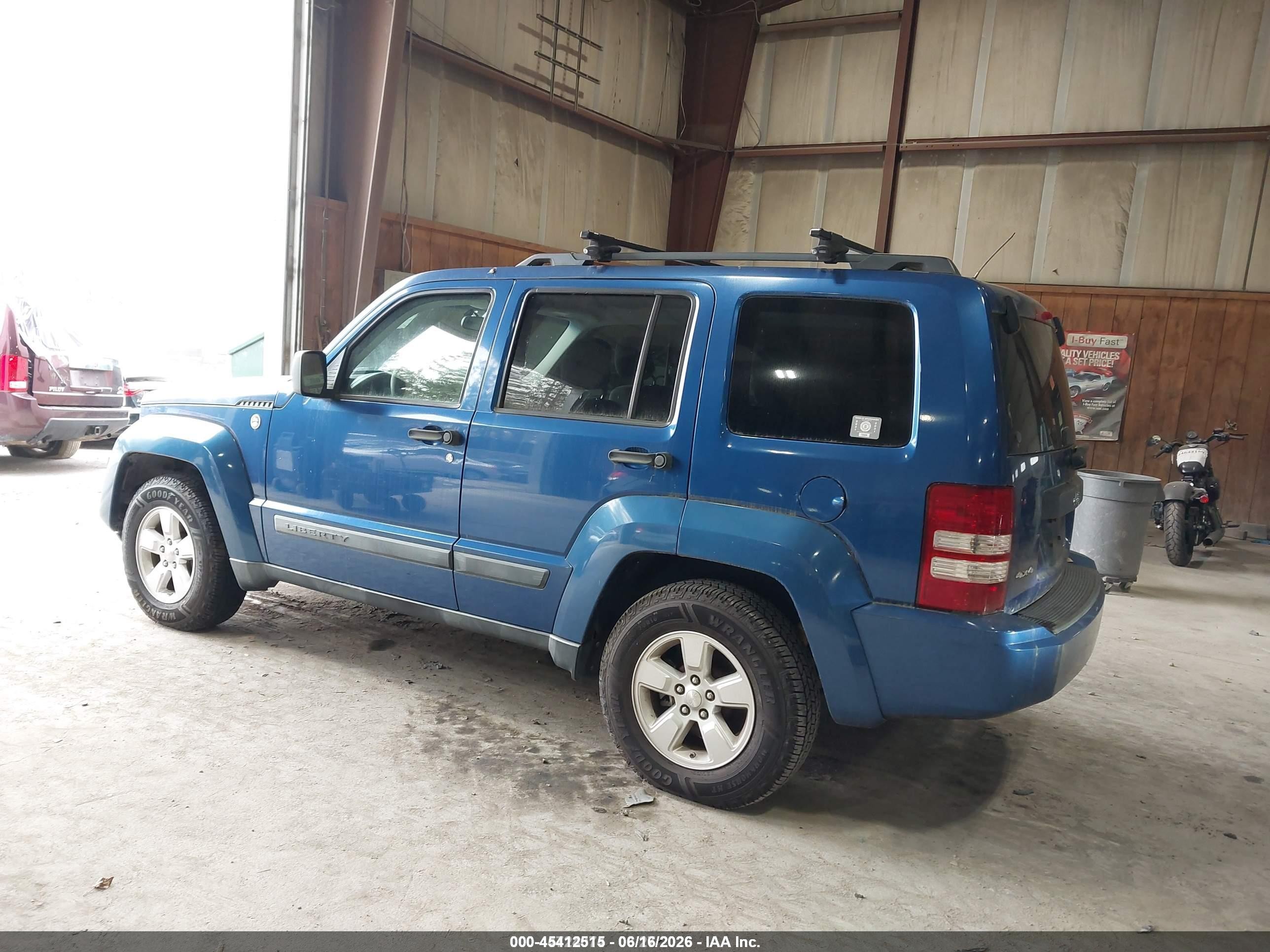 2010 Jeep Liberty Sport Blue vin: 1J4PN2GKXAW115362
