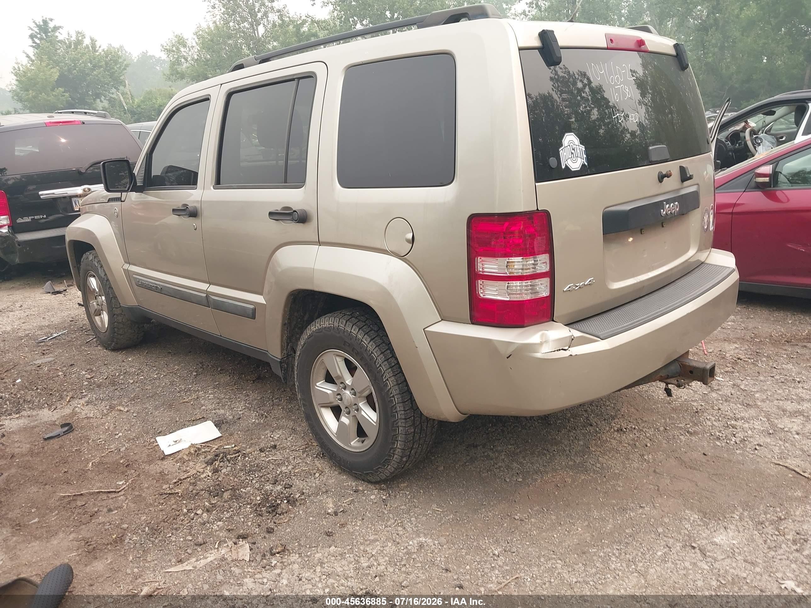 2010 Jeep Liberty Sport Beige vin: 1J4PN2GKXAW167381