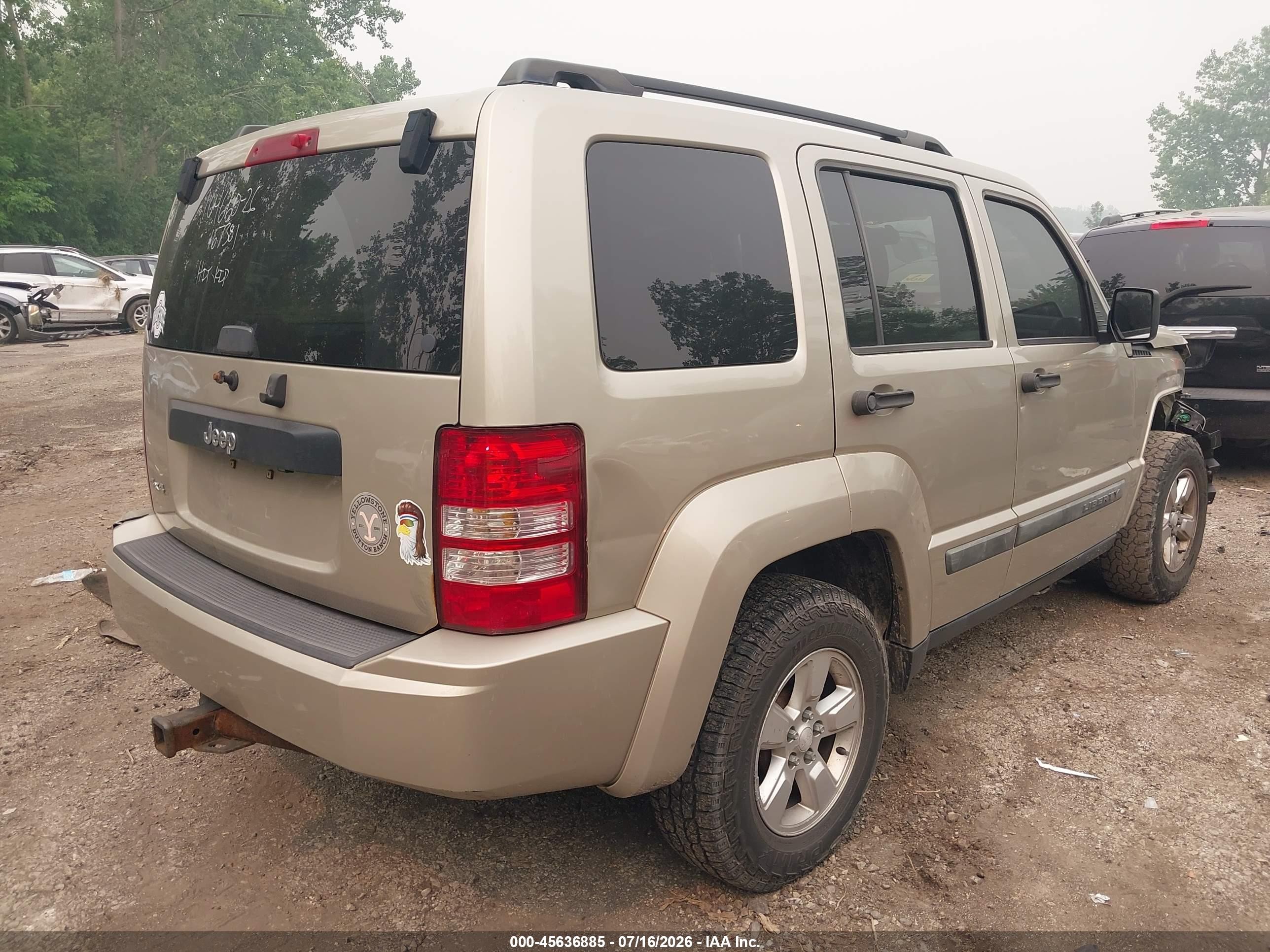2010 Jeep Liberty Sport Beige vin: 1J4PN2GKXAW167381