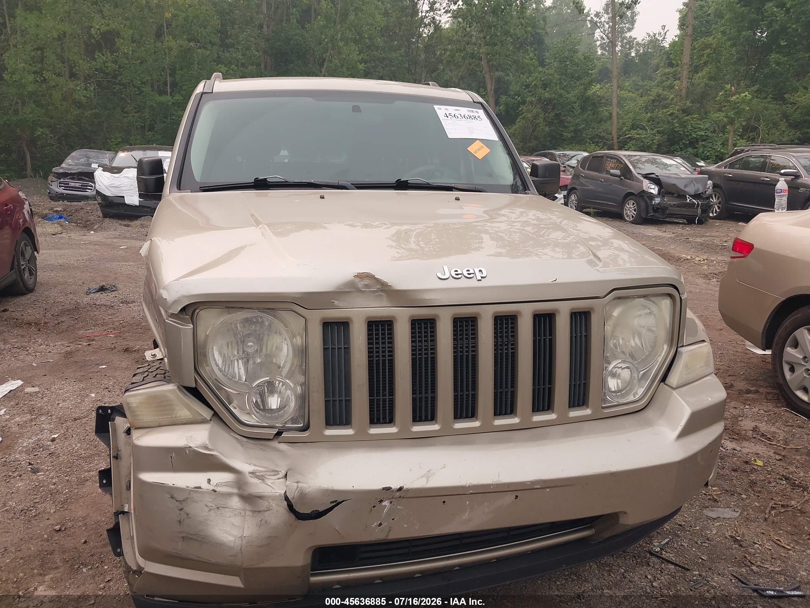 2010 Jeep Liberty Sport Beige vin: 1J4PN2GKXAW167381