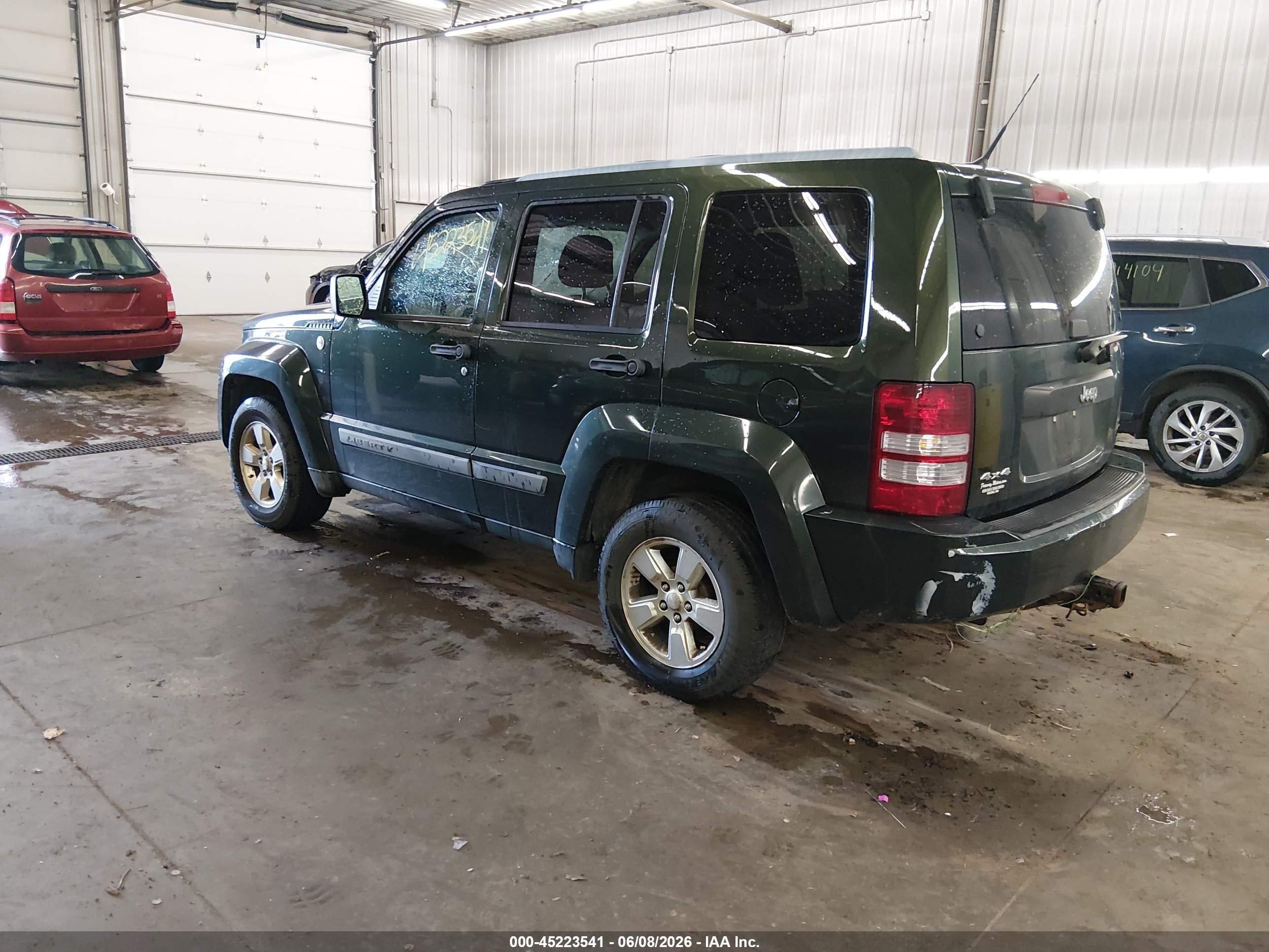 2011 Jeep Liberty Sport Green vin: 1J4PN2GKXBW519229