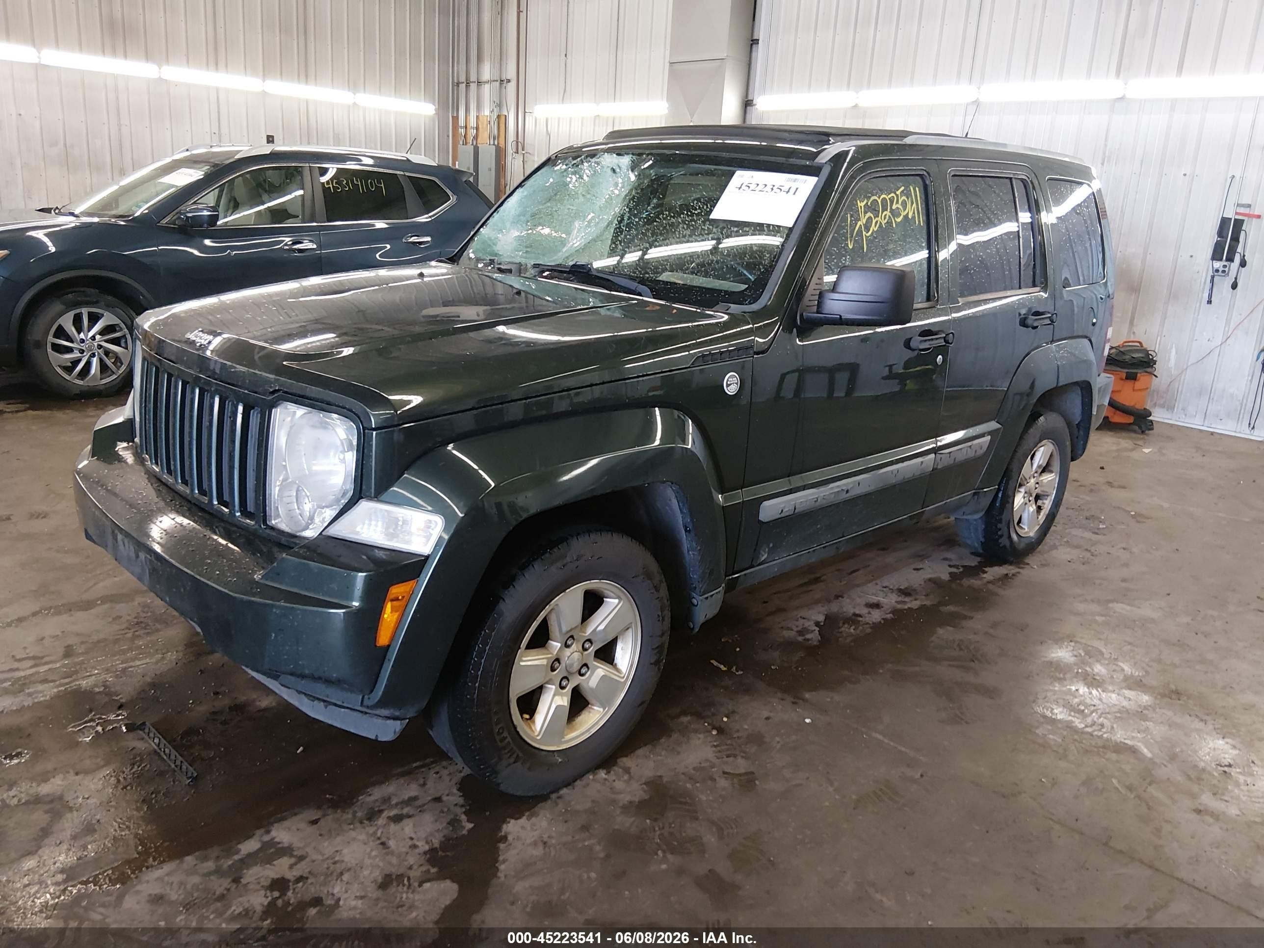 2011 Jeep Liberty Sport Green vin: 1J4PN2GKXBW519229