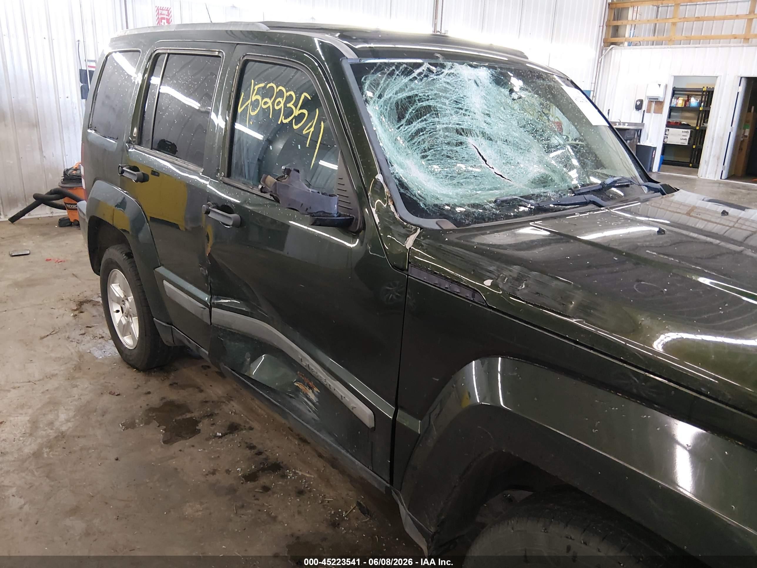 2011 Jeep Liberty Sport Green vin: 1J4PN2GKXBW519229