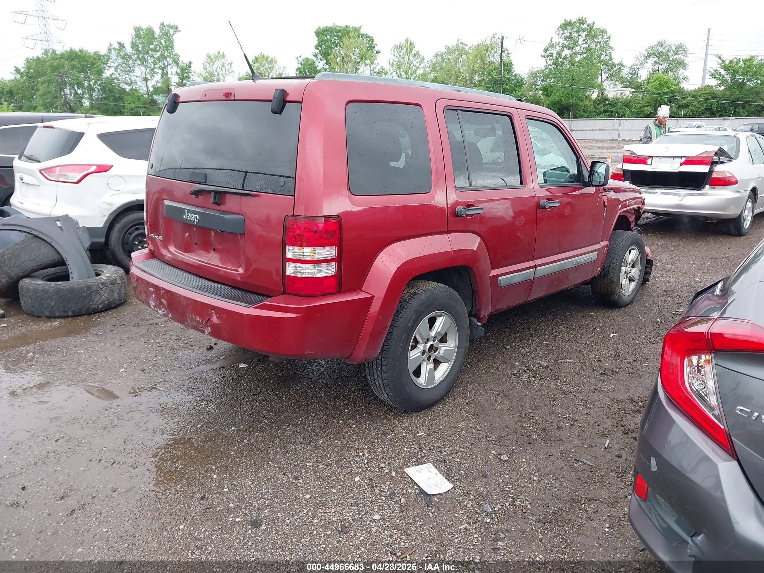 2011 Jeep Liberty Sport Red vin: 1J4PN2GKXBW538279