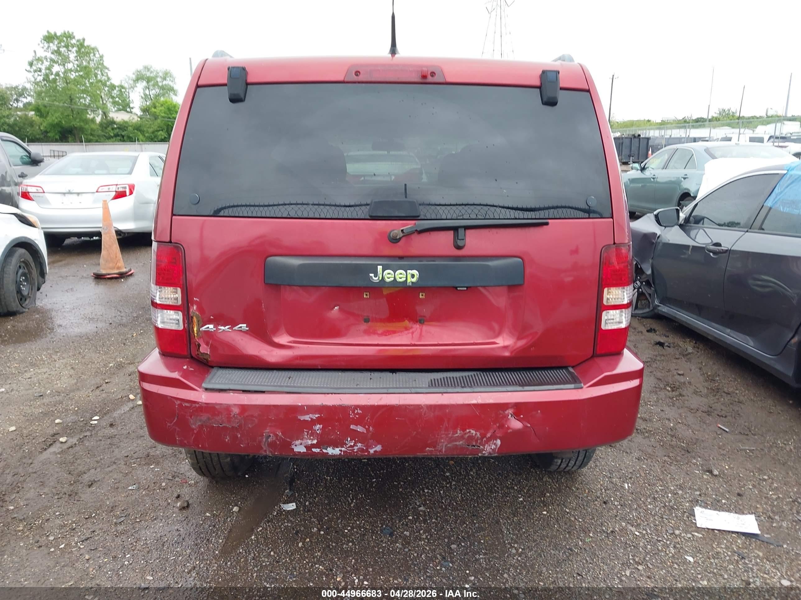 2011 Jeep Liberty Sport Red vin: 1J4PN2GKXBW538279
