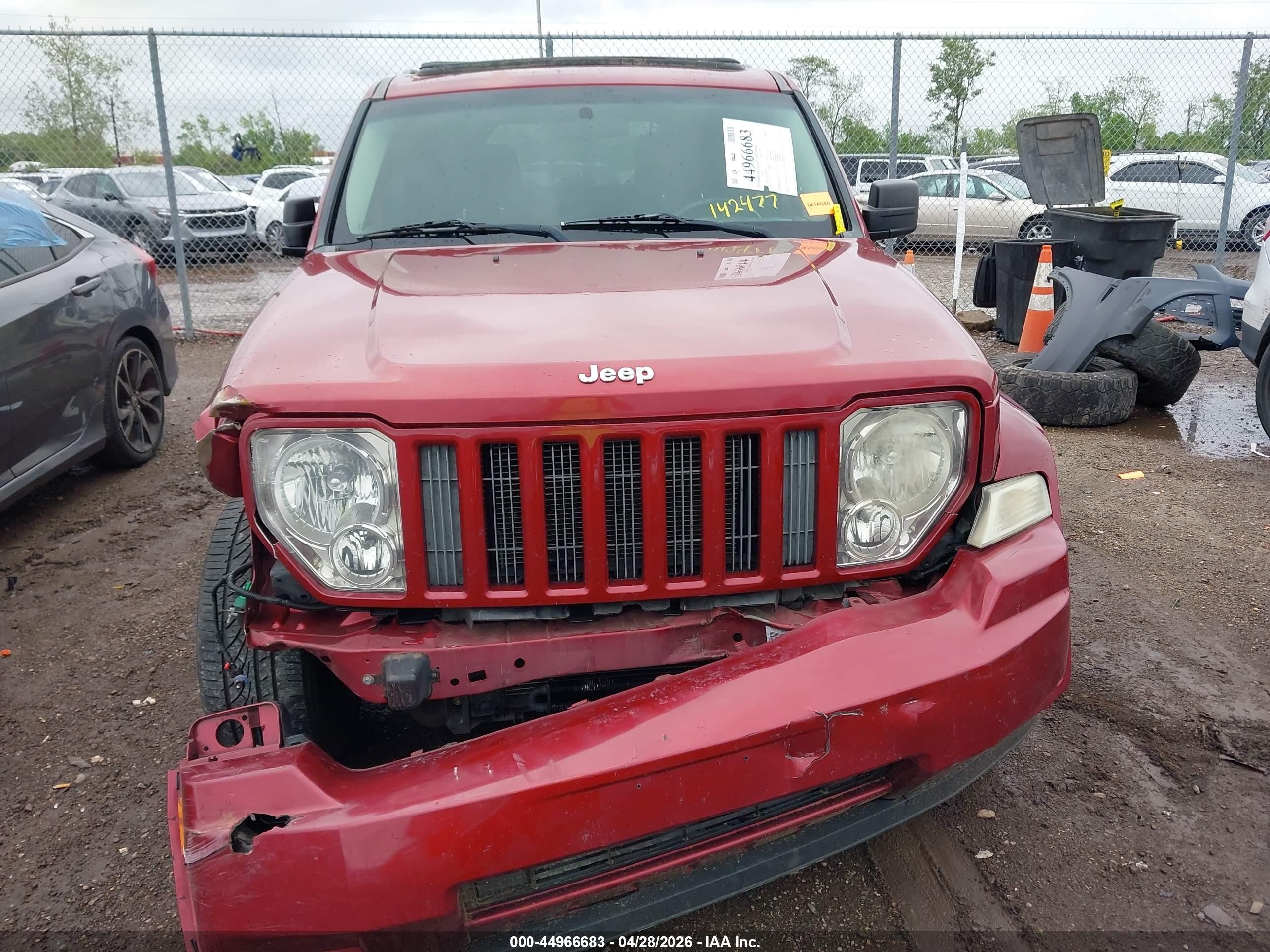 2011 Jeep Liberty Sport Red vin: 1J4PN2GKXBW538279