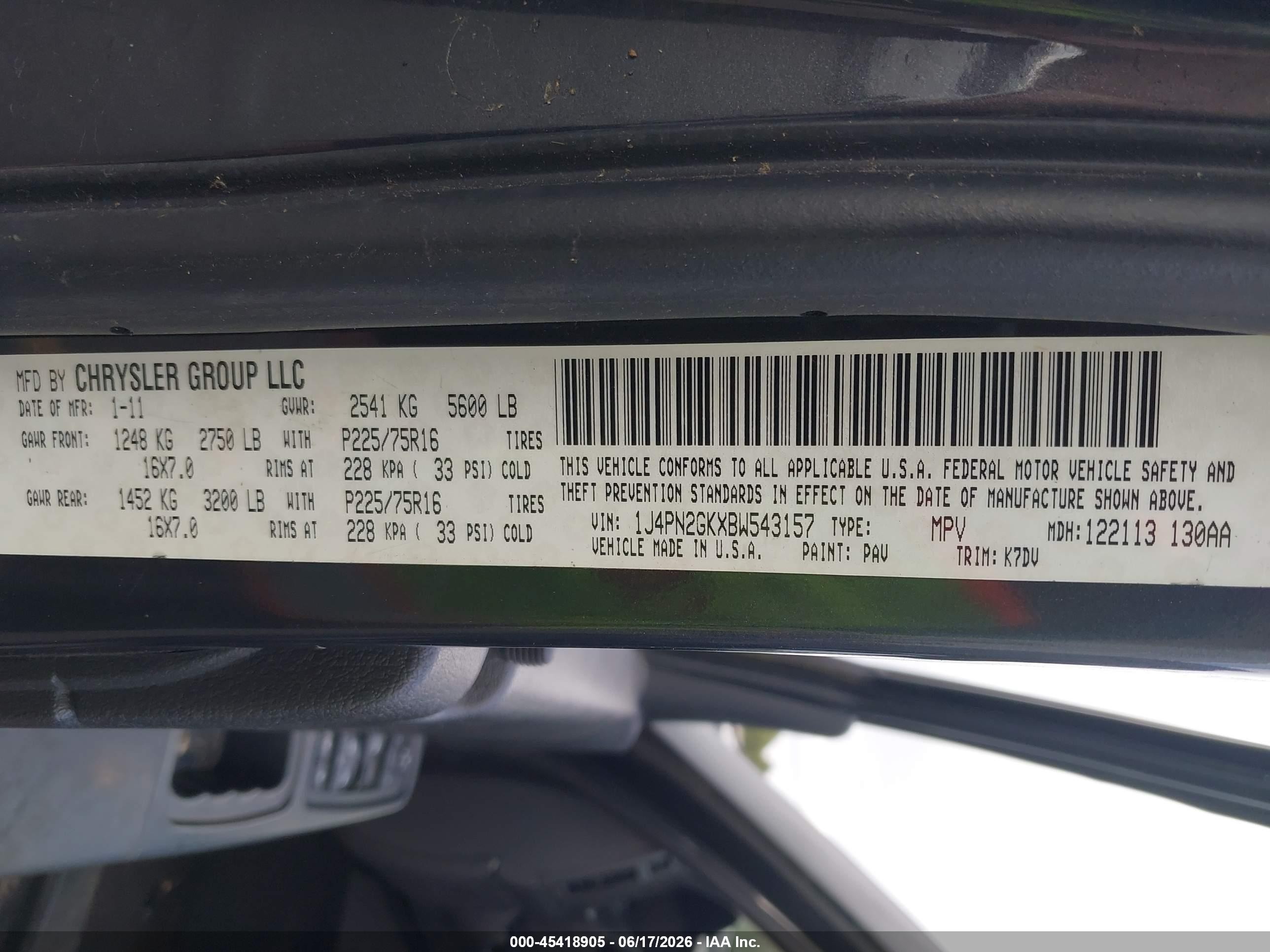 2011 Jeep Liberty Sport Gray vin: 1J4PN2GKXBW543157