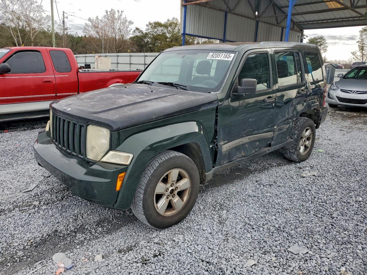 2011 Jeep Liberty Sport Green vin: 1J4PN2GKXBW567541