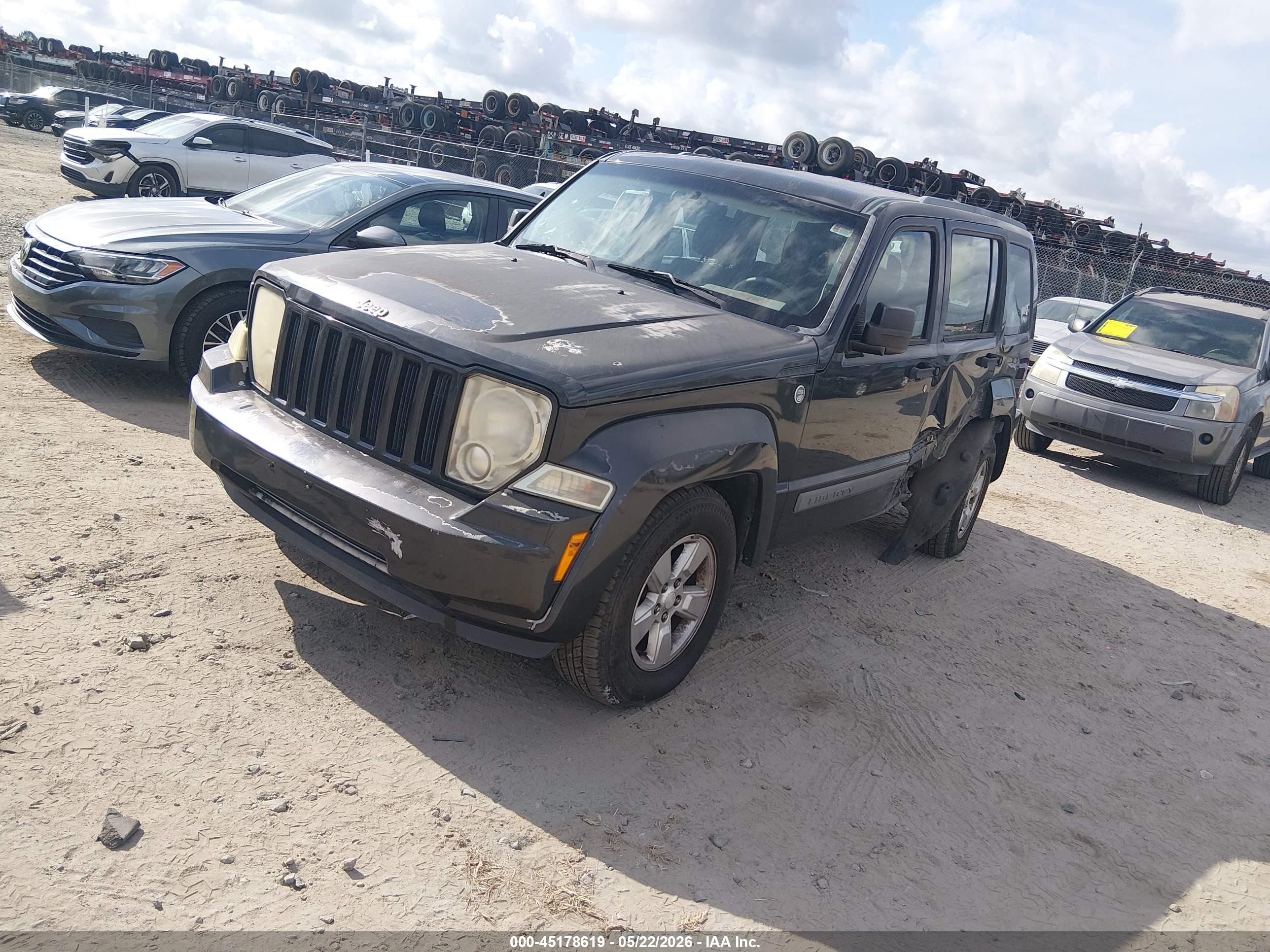 2011 Jeep Liberty Sport Black vin: 1J4PN2GKXBW586543