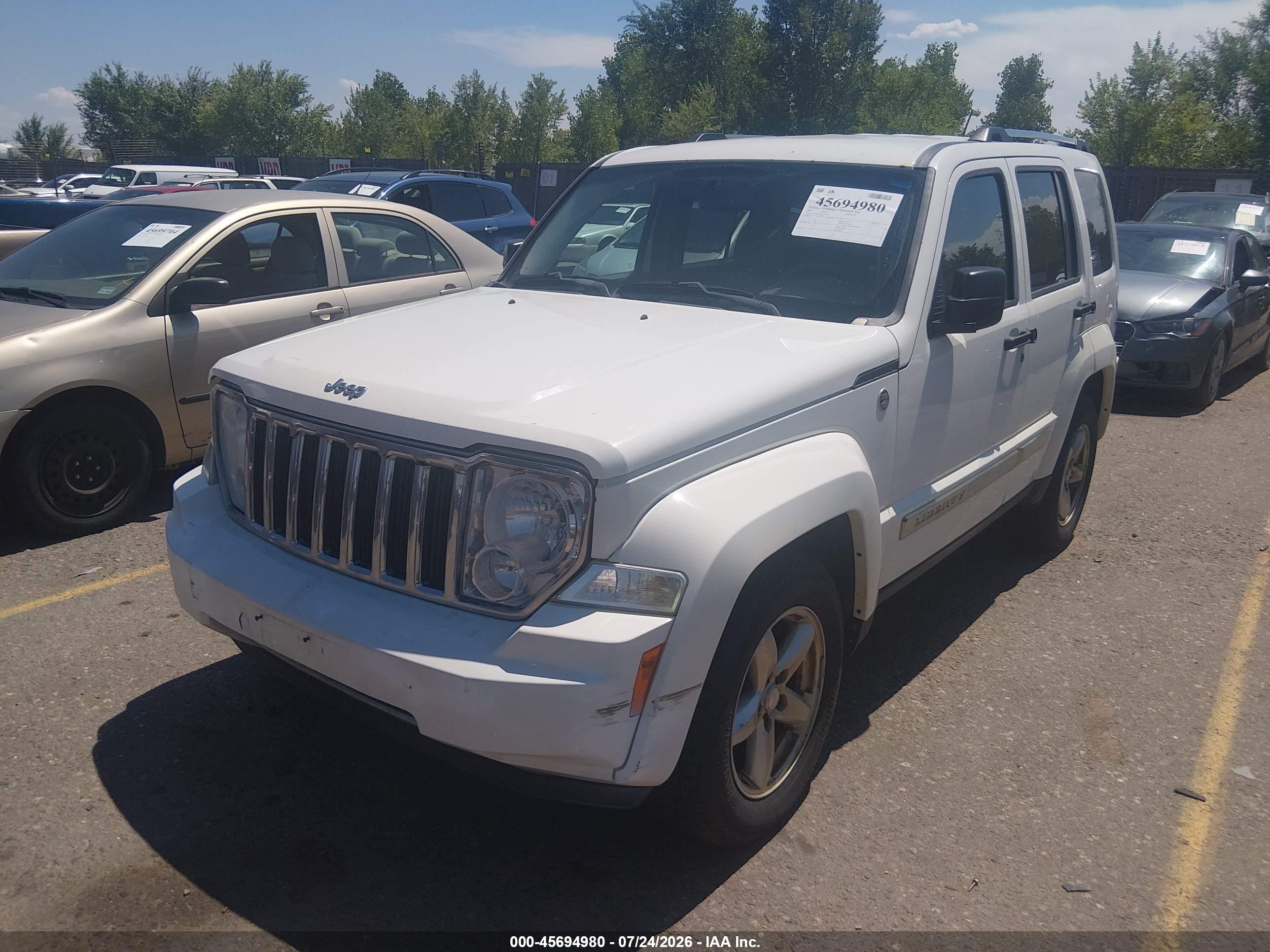 2010 Jeep Liberty Limited Белый vin: 1J4PN5GK2AW133565