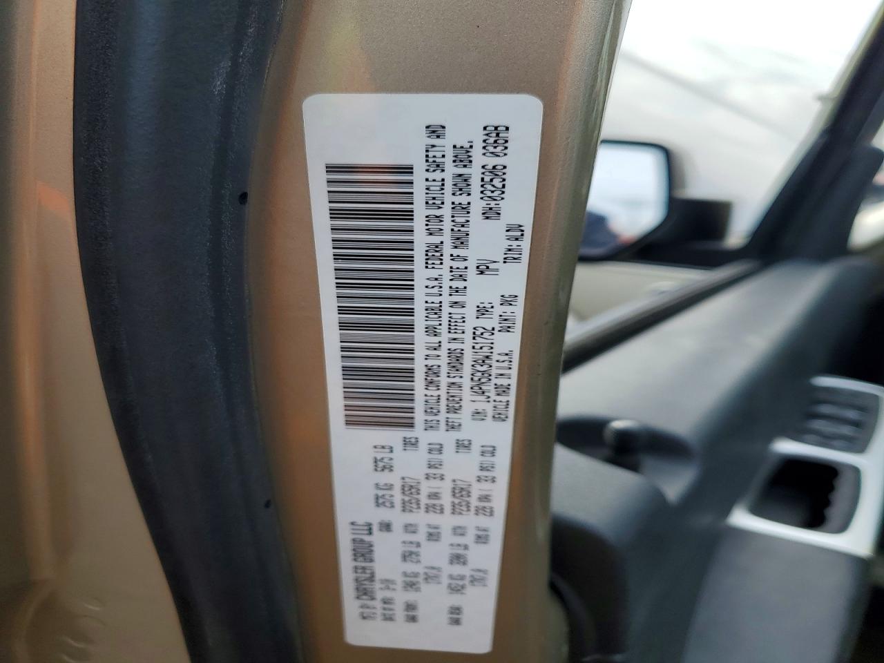 2010 Jeep Liberty Limited Beige vin: 1J4PN5GK3AW151752
