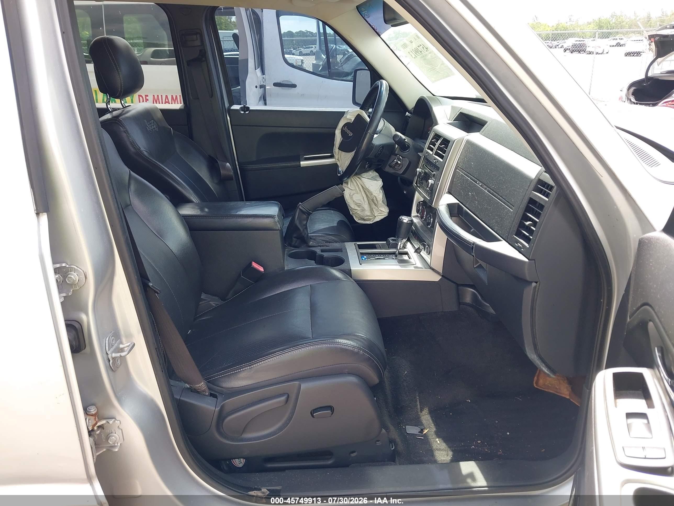 2010 Jeep Liberty Limited Silver vin: 1J4PN5GK5AW150389