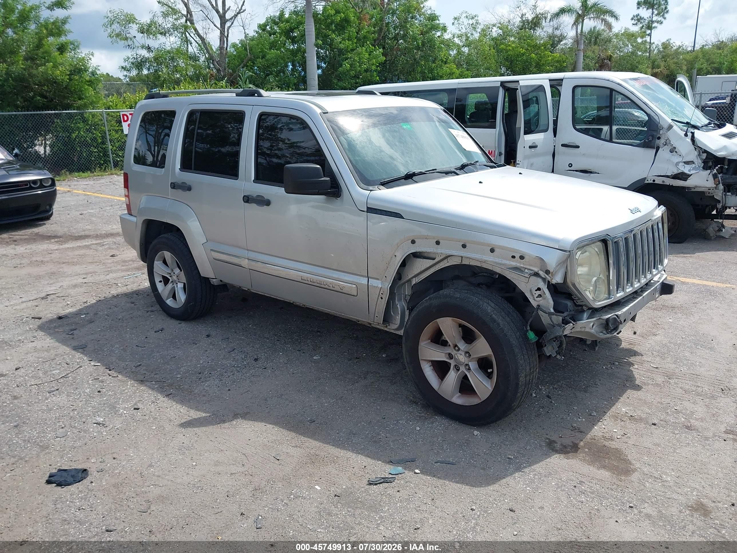 2010 Jeep Liberty Limited Silver vin: 1J4PN5GK5AW150389