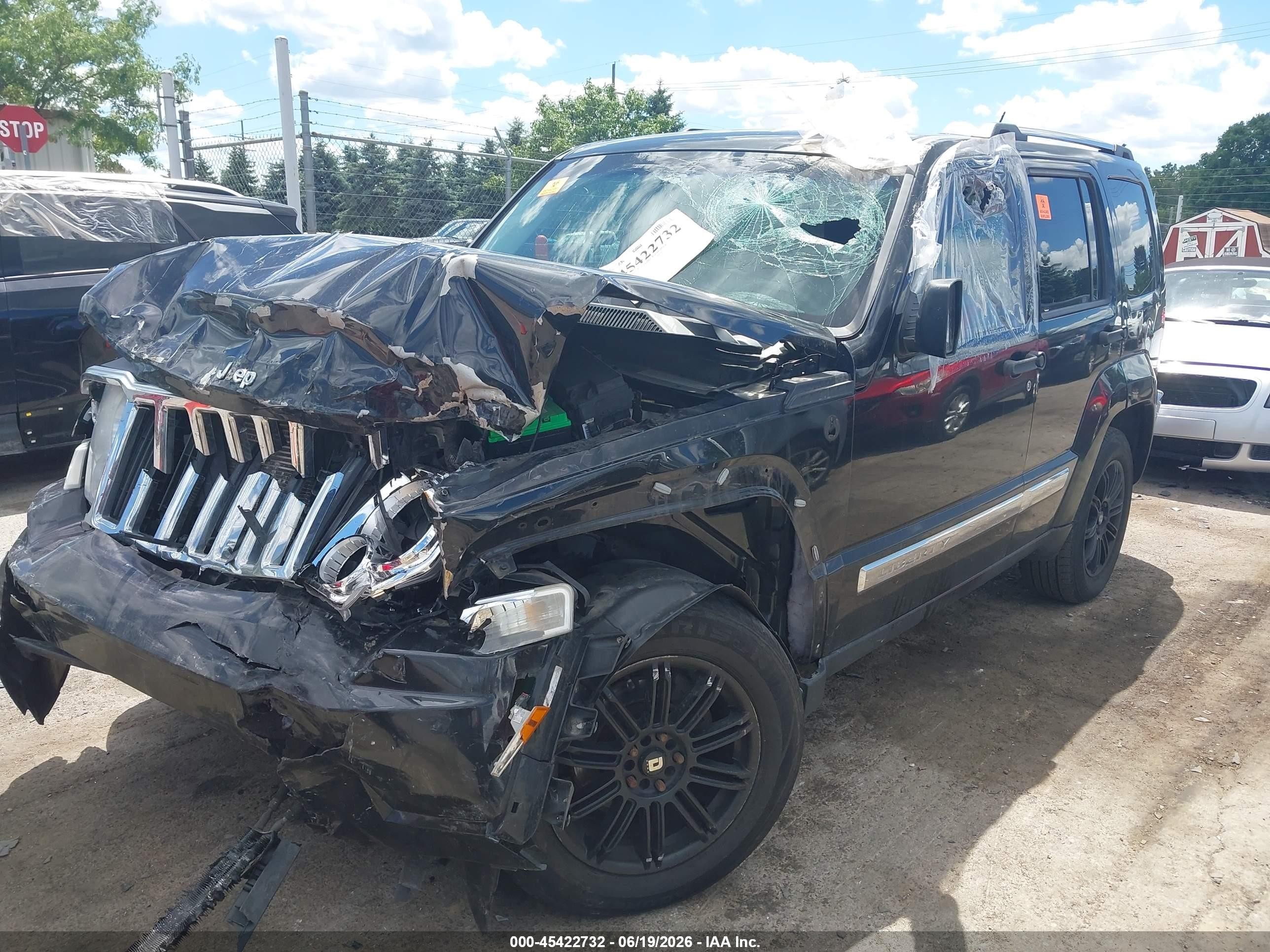 2010 Jeep Liberty Limited Черный vin: 1J4PN5GK6AW136341