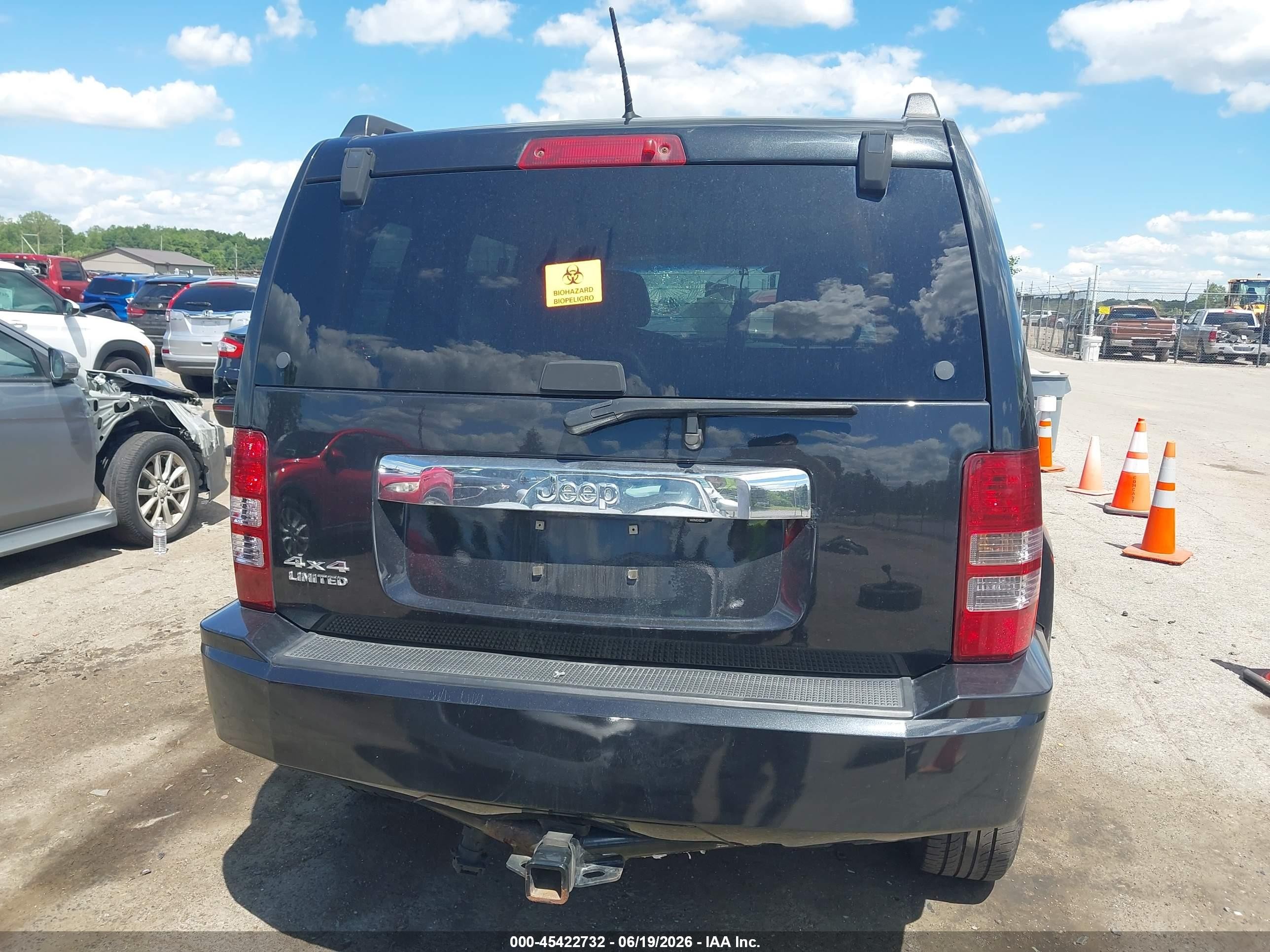 2010 Jeep Liberty Limited Черный vin: 1J4PN5GK6AW136341