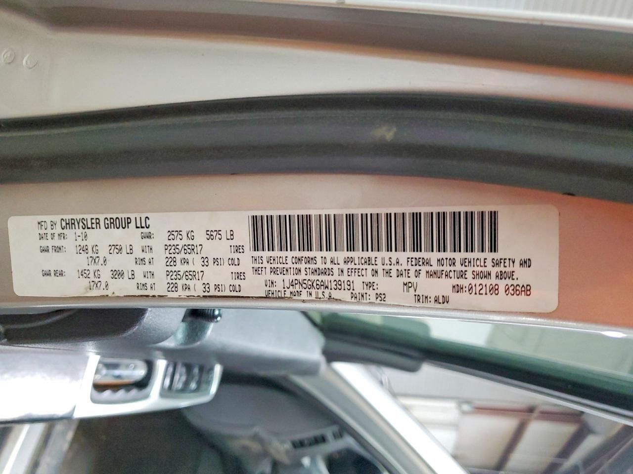 2010 Jeep Liberty Limited Silver vin: 1J4PN5GK6AW139191