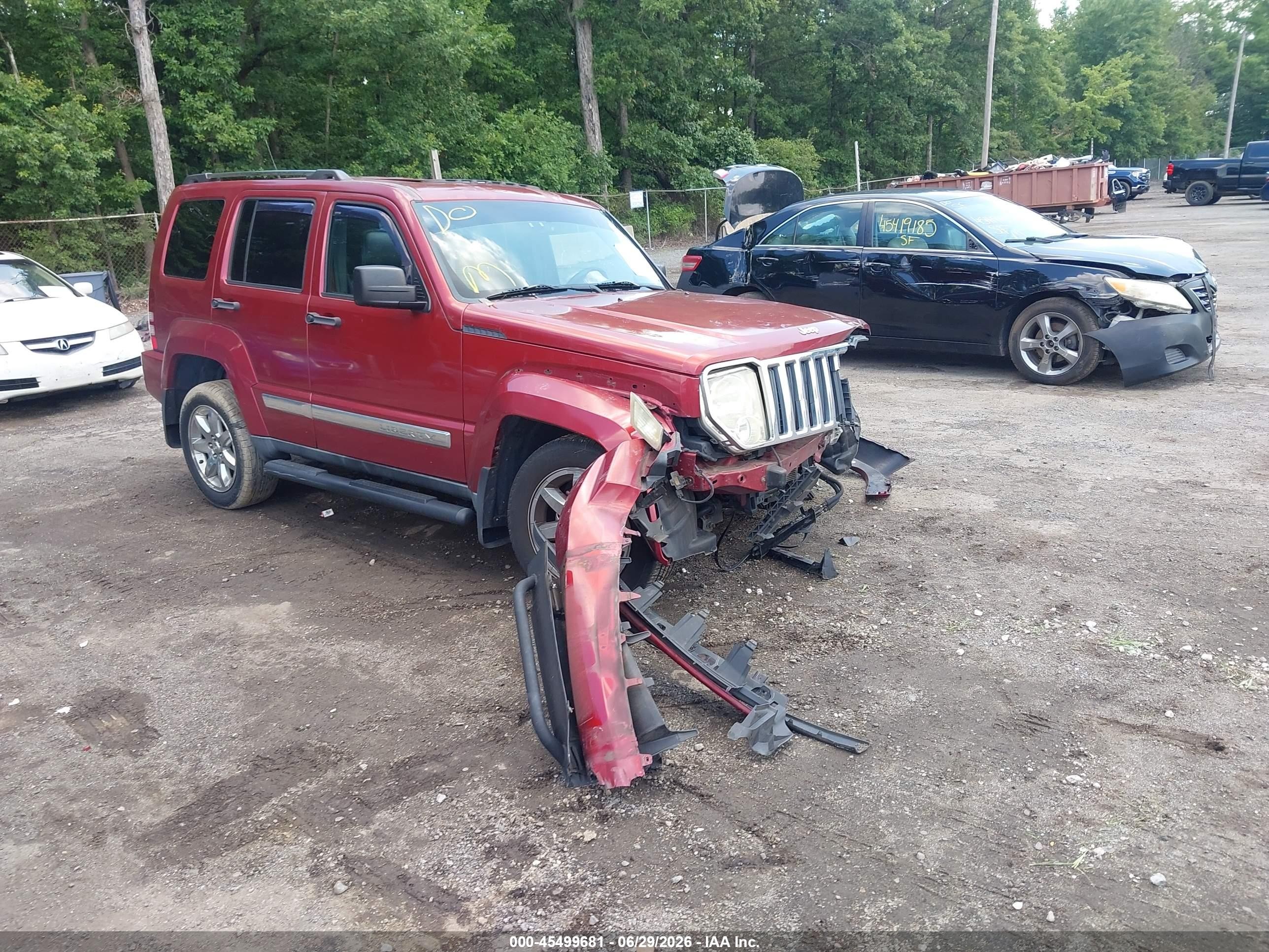 2011 Jeep Liberty Limited Edition Red vin: 1J4PN5GK7BW522994