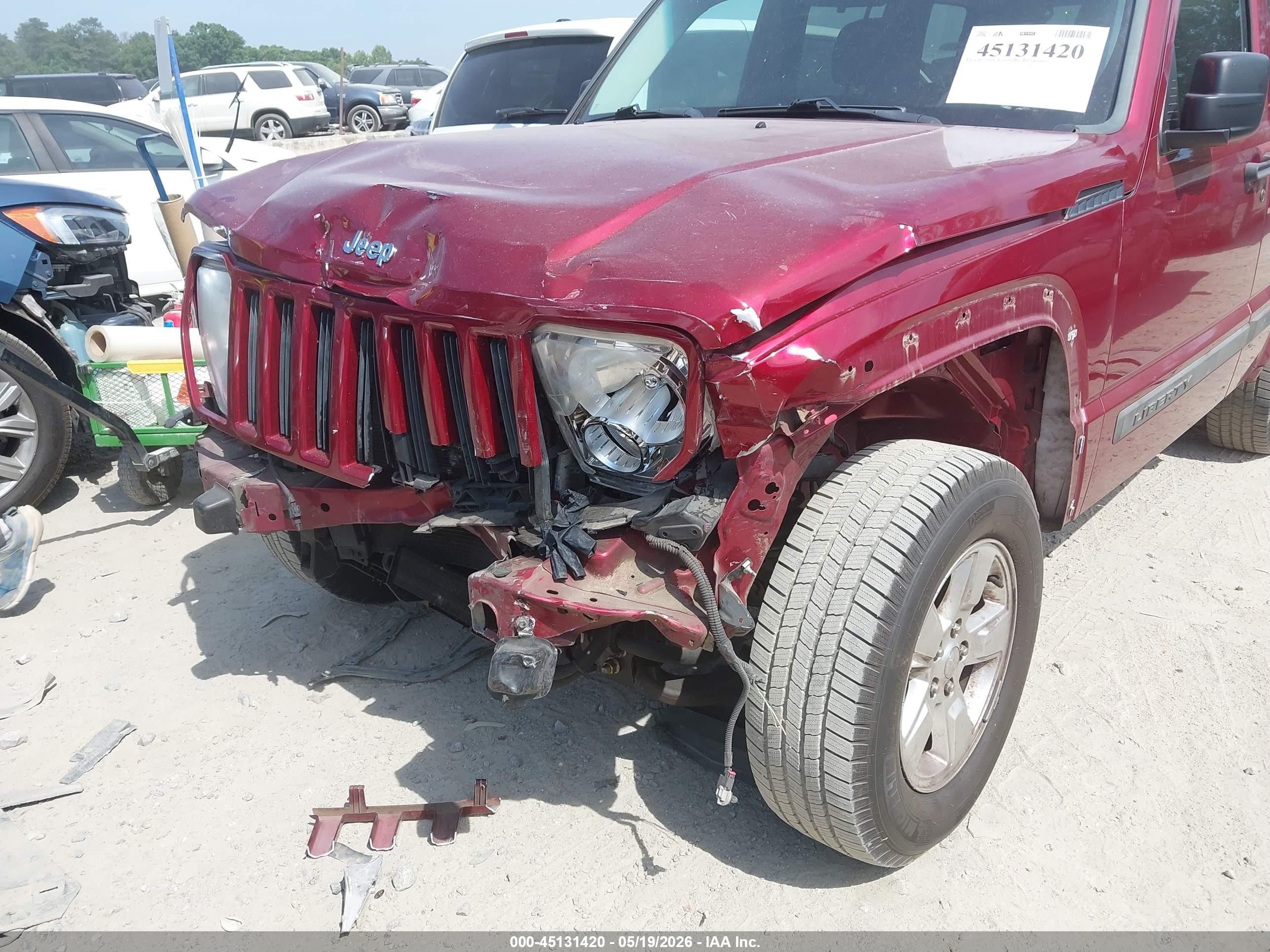 2011 Jeep Liberty Sport Red vin: 1J4PP2GK0BW540701