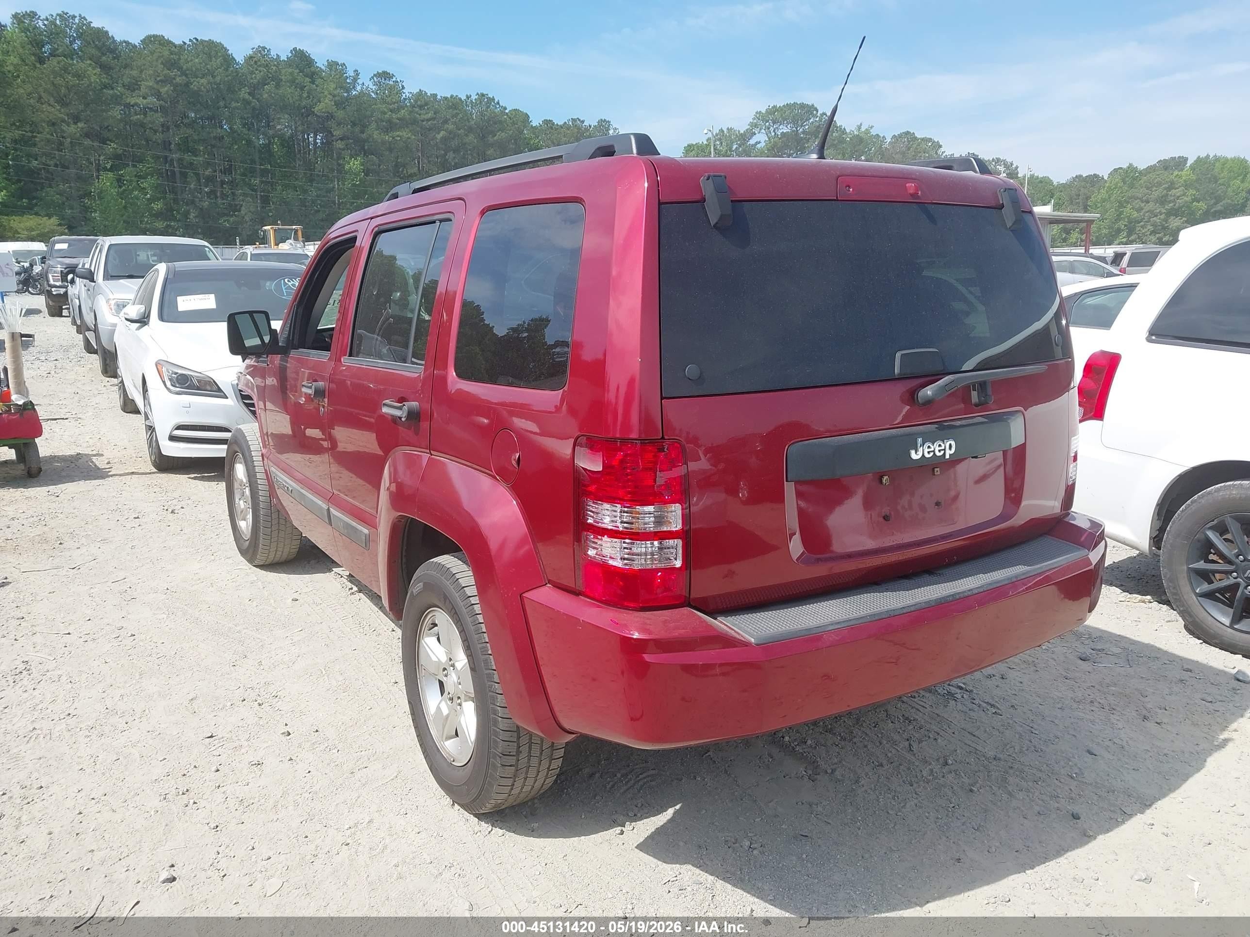 2011 Jeep Liberty Sport Red vin: 1J4PP2GK0BW540701
