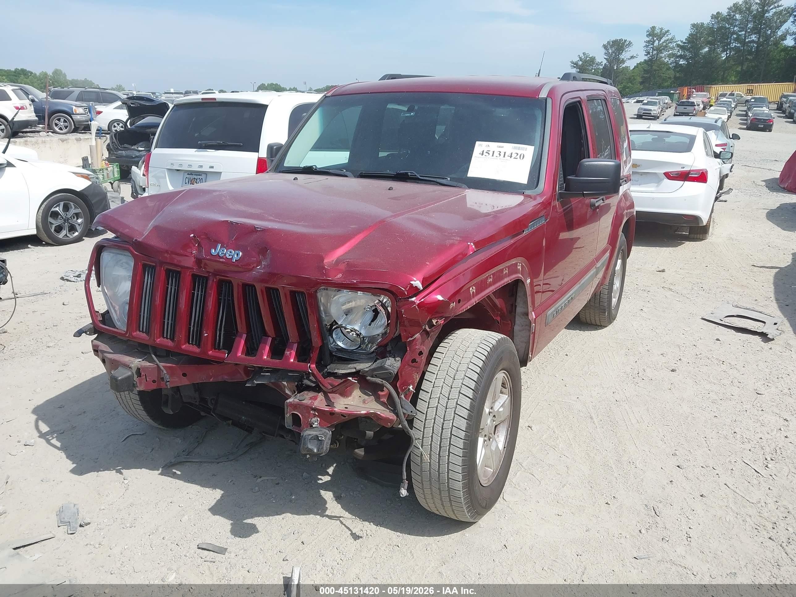 2011 Jeep Liberty Sport Red vin: 1J4PP2GK0BW540701