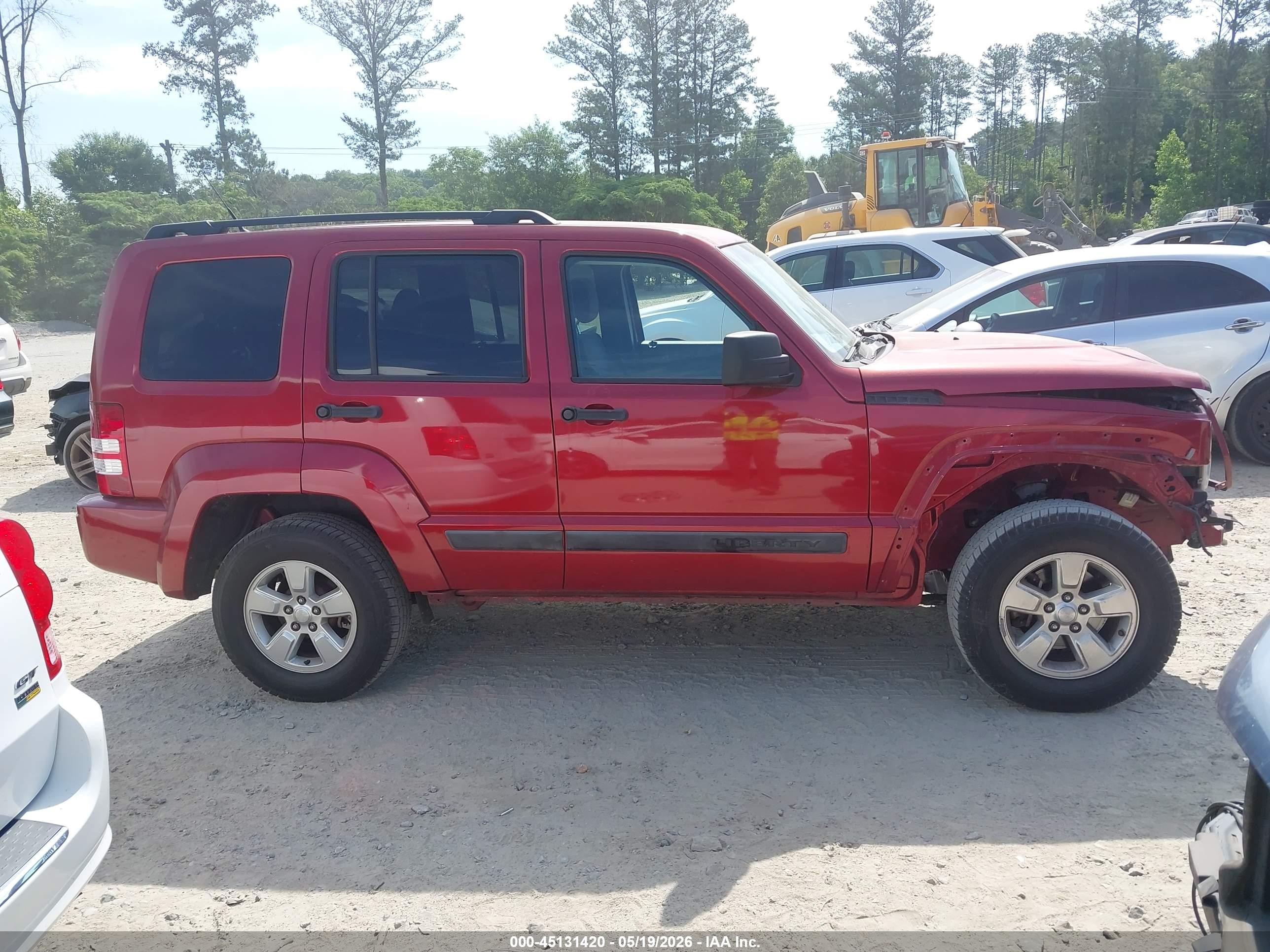 2011 Jeep Liberty Sport Red vin: 1J4PP2GK0BW540701