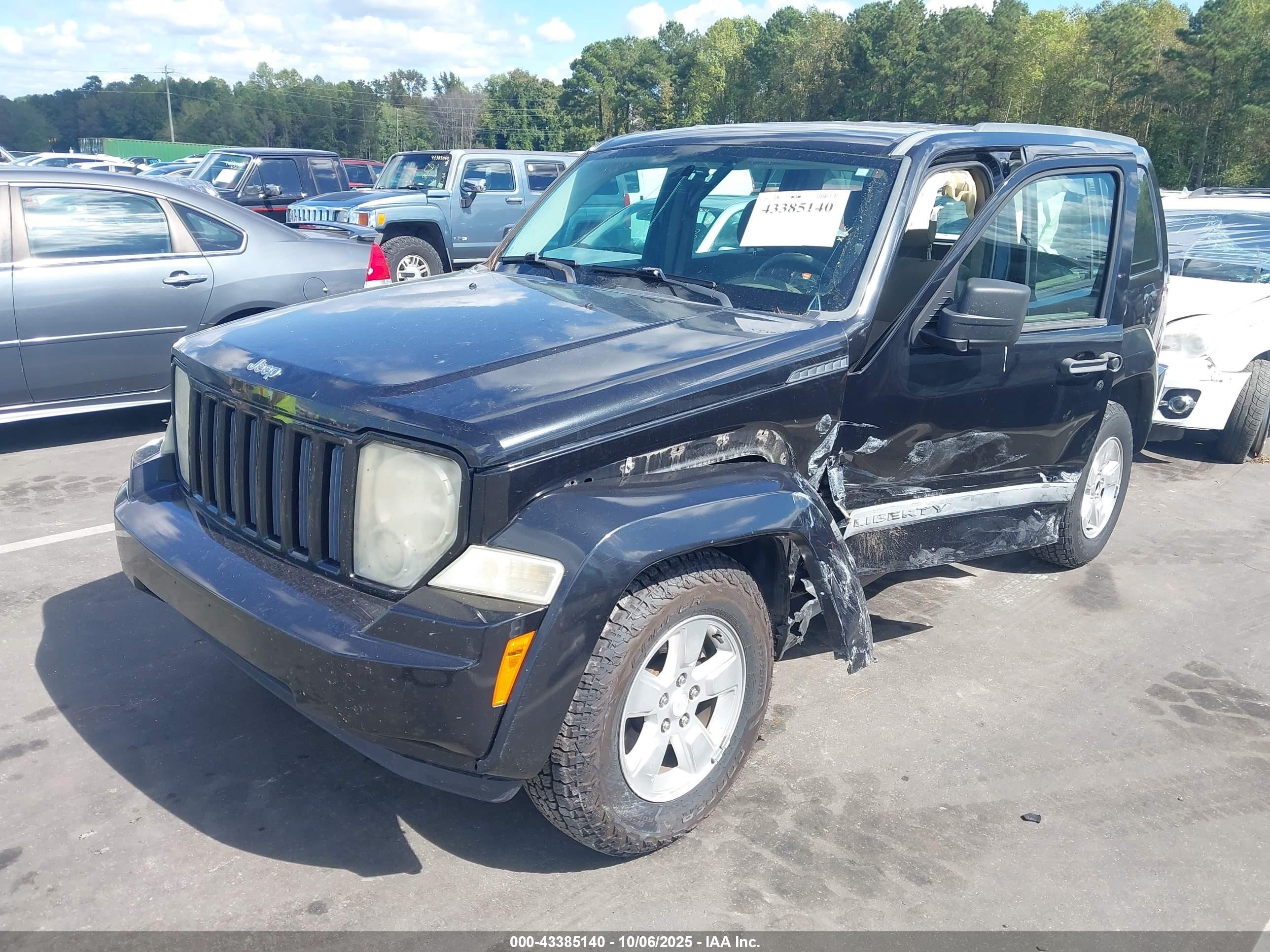 2010 Jeep Liberty Sport Черный vin: 1J4PP2GK2AW171726