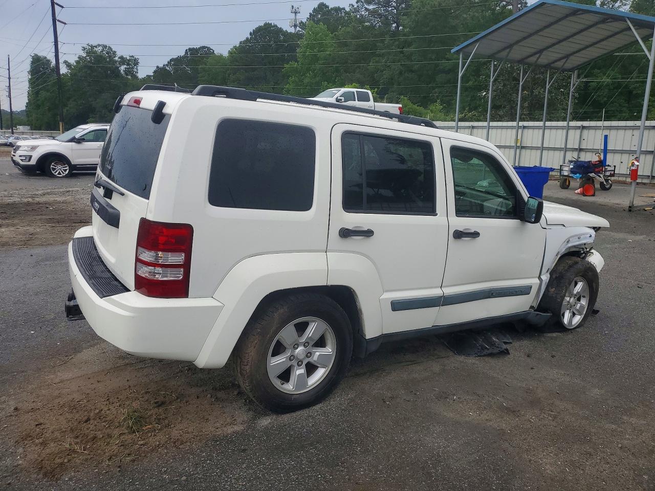 2010 Jeep Liberty Sport White vin: 1J4PP2GK6AW117605