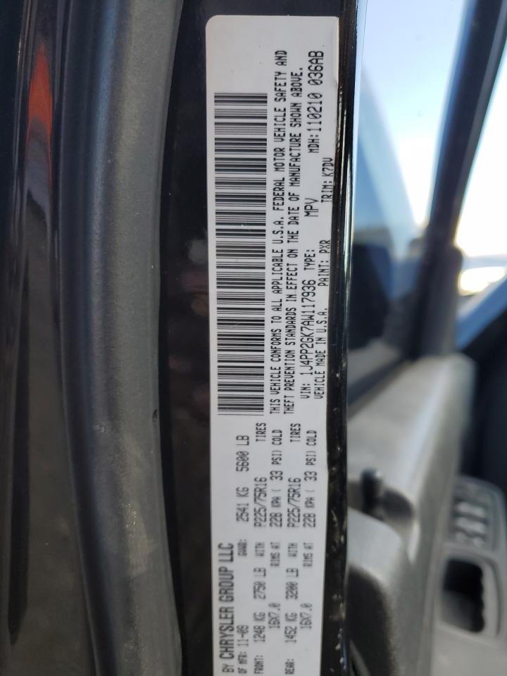 2010 Jeep Liberty Sport Black vin: 1J4PP2GK7AW117936