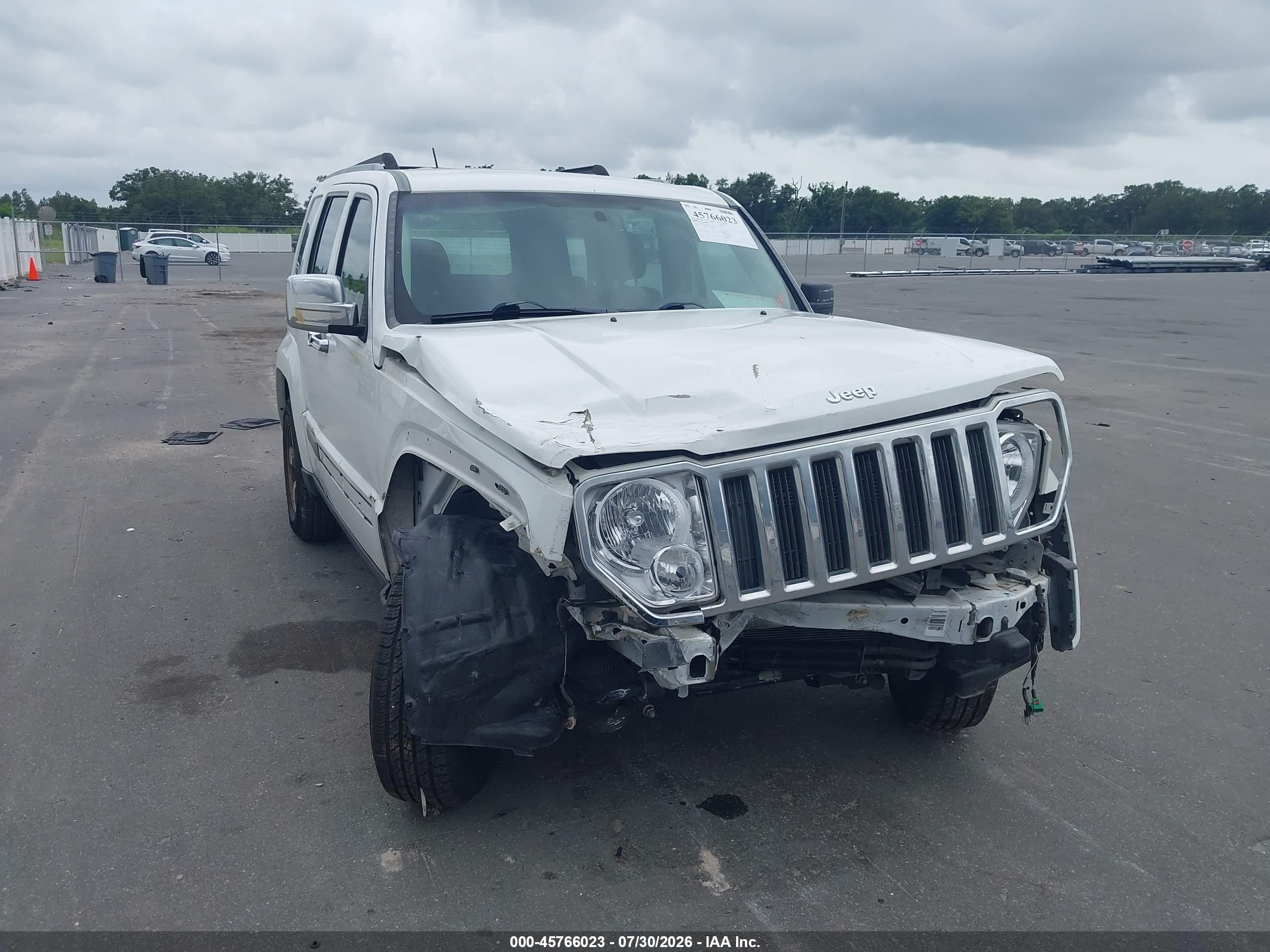 2011 Jeep Liberty Sport White vin: 1J4PP2GK7BW595873