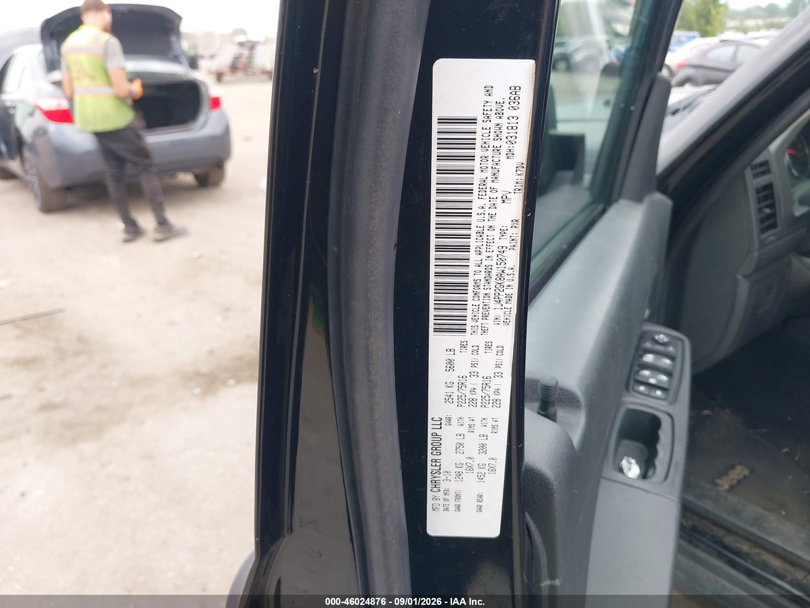 2010 Jeep Liberty Sport Black vin: 1J4PP2GK8AW150749