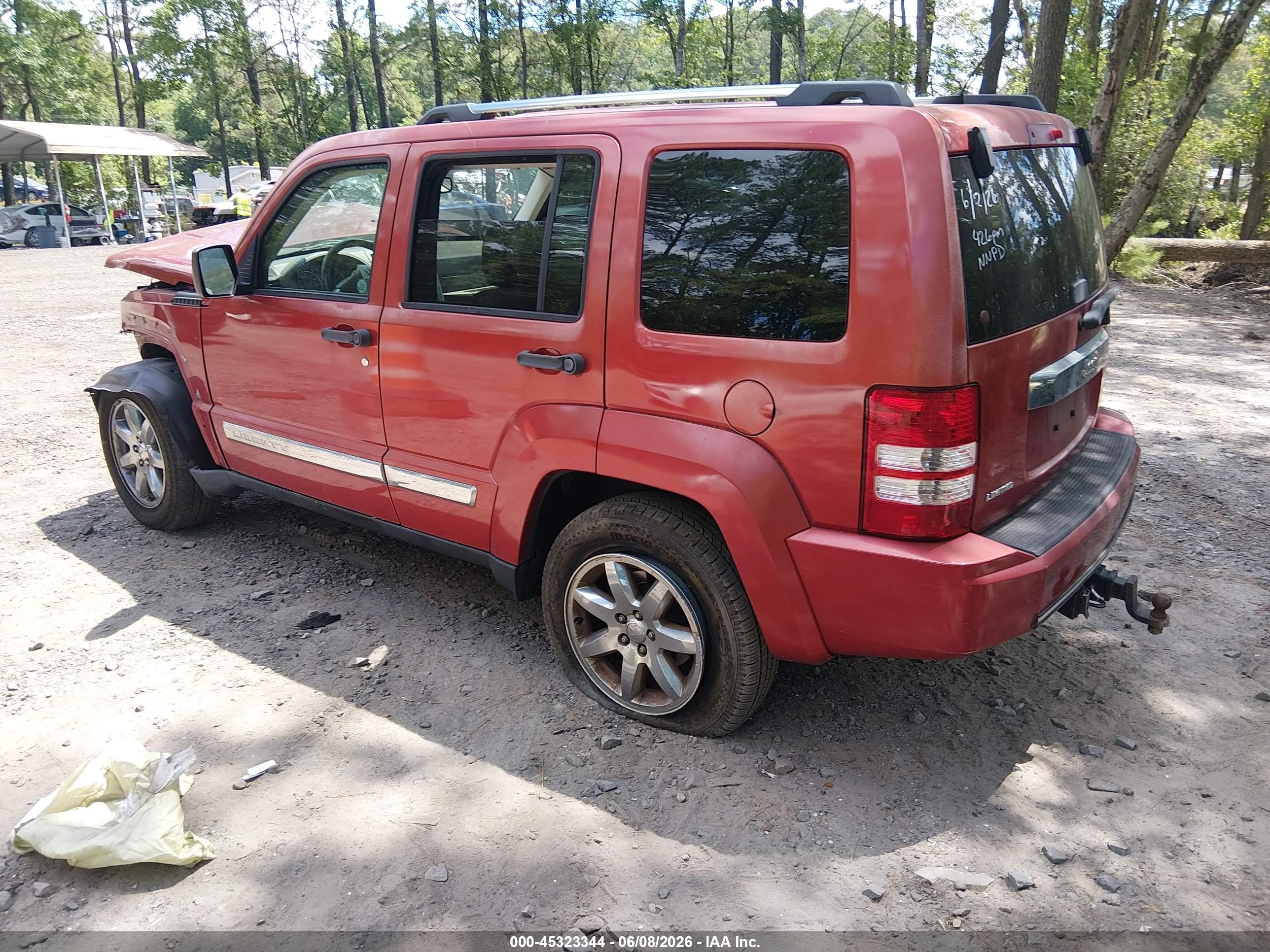 2010 Jeep Liberty Limited Red vin: 1J4PP5GK6AW168880
