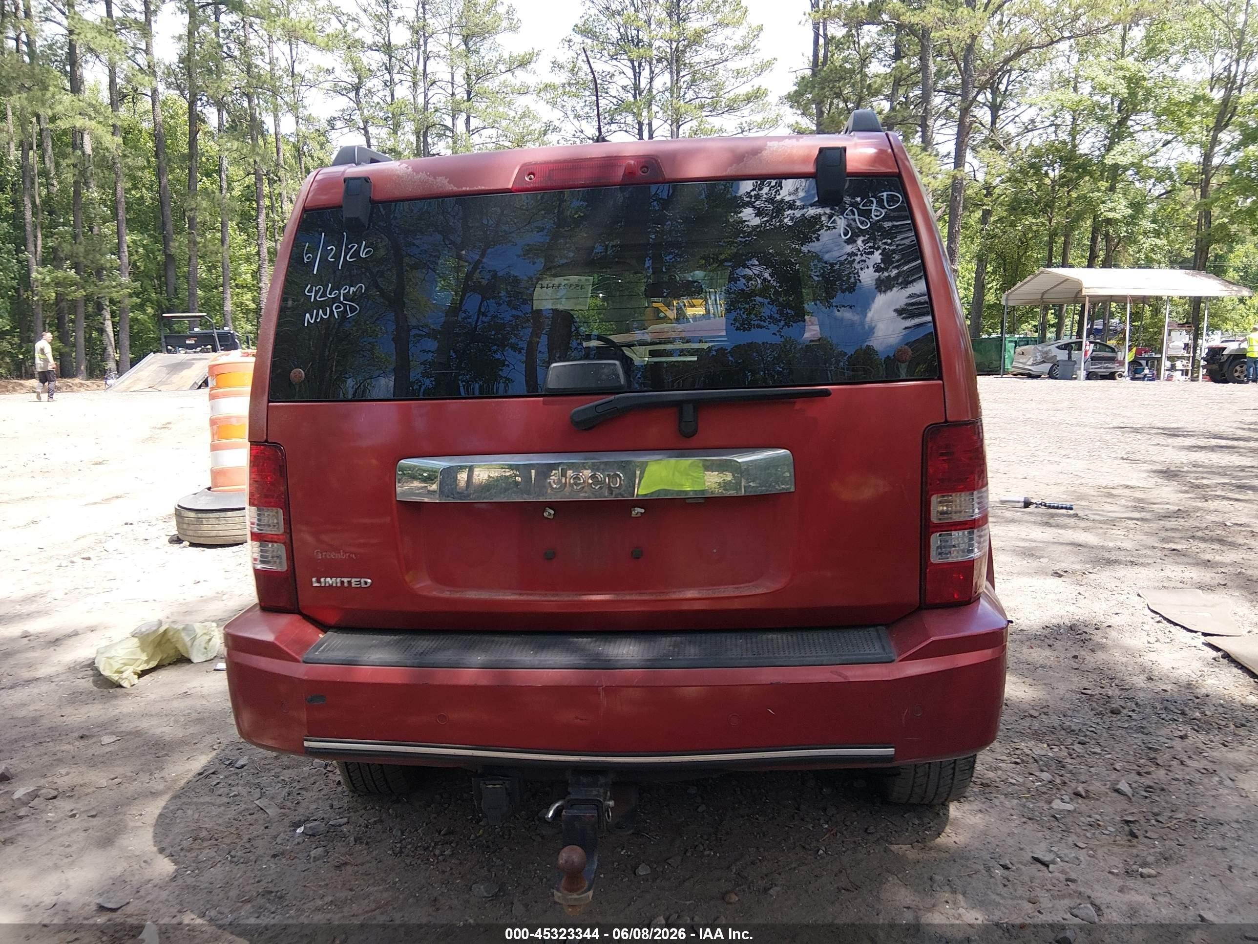 2010 Jeep Liberty Limited Red vin: 1J4PP5GK6AW168880